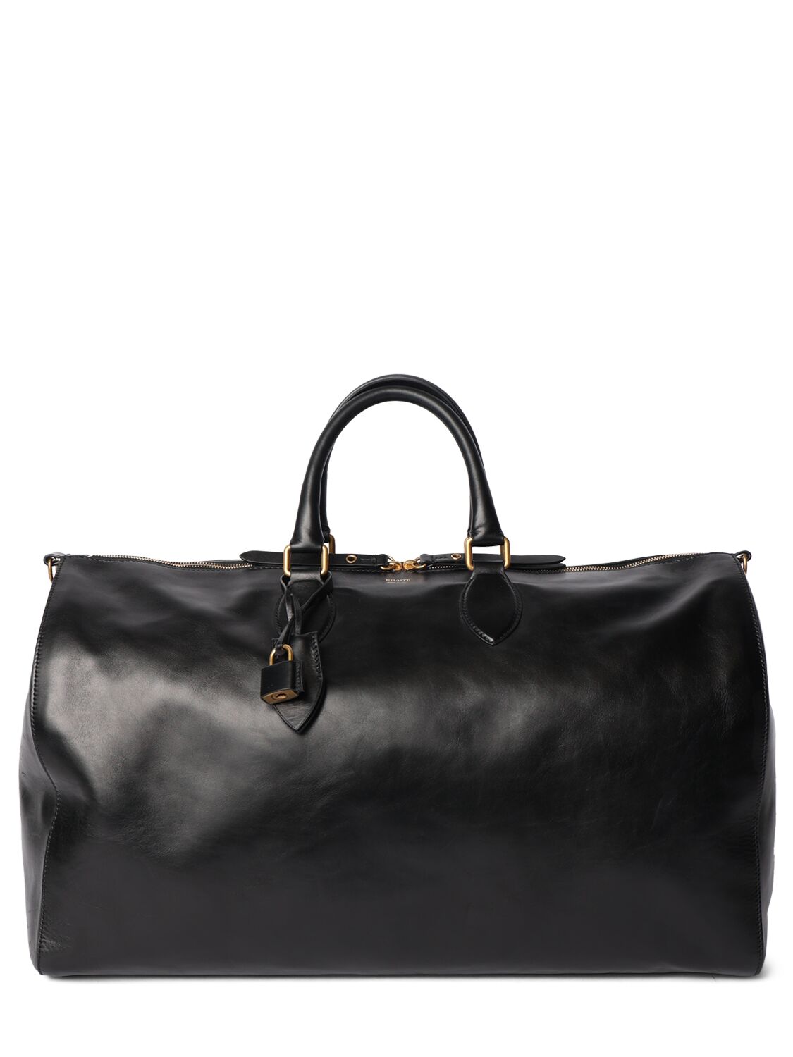 Khaite Pierre Leather Weekender Bag In Black