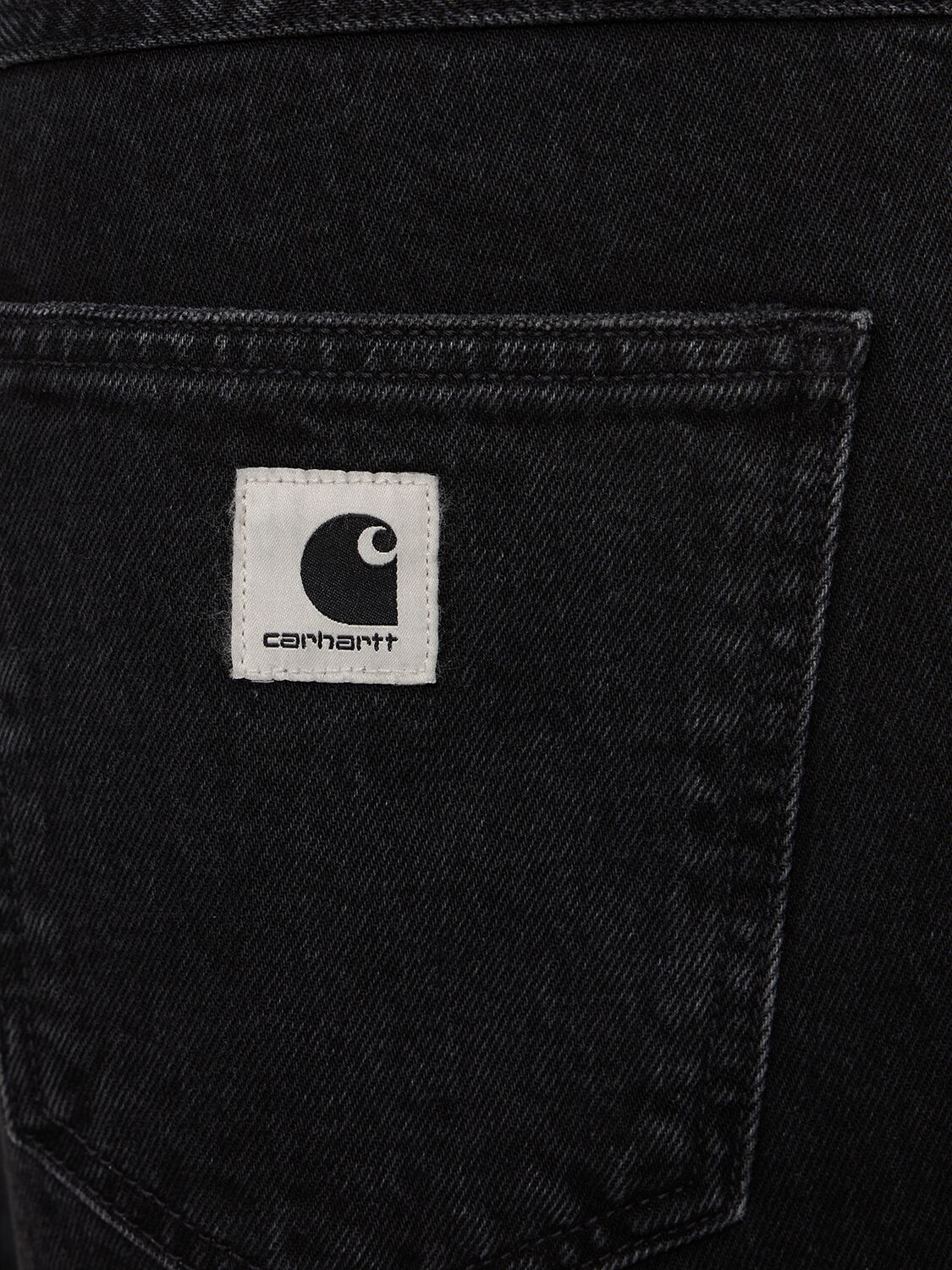 Shop Carhartt Brandon Cotton Denim Jeans In Black