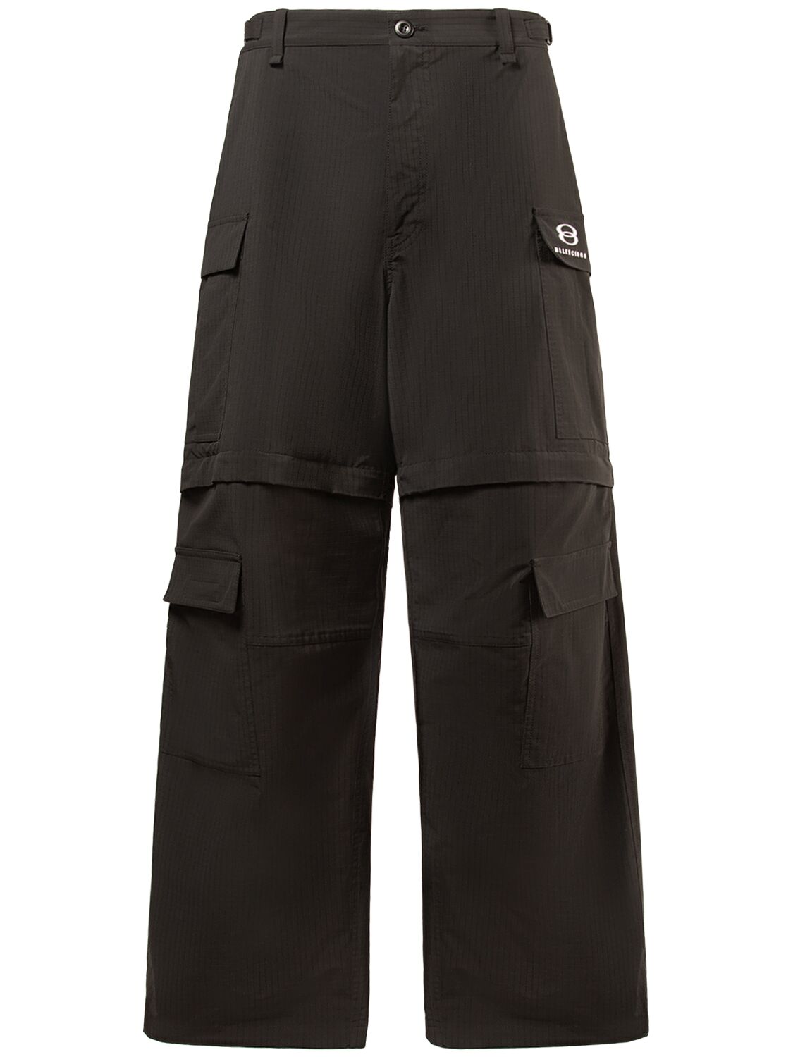 Balenciaga Light Tech Cargo Pants In Black