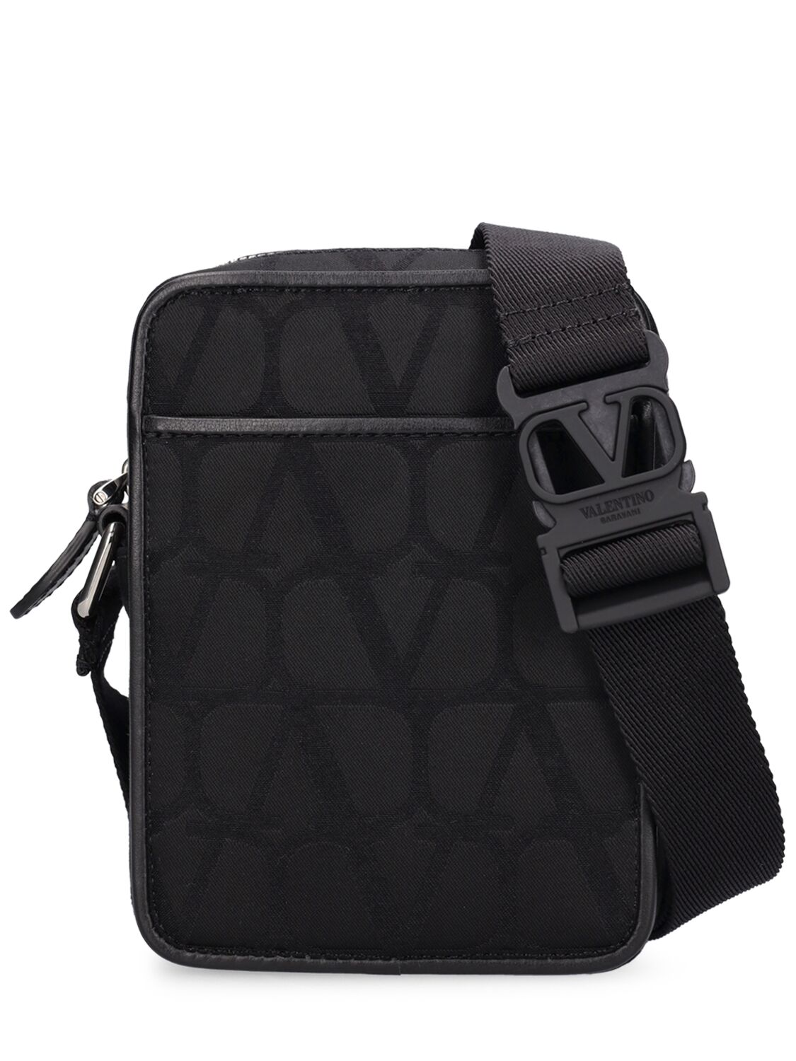 Shop Valentino Toile Iconographe Small Crossbody Bag In Black