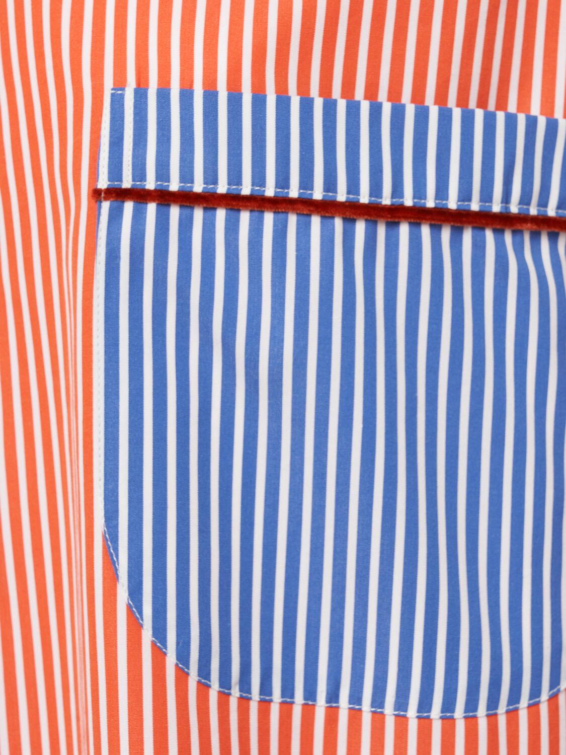Shop Etro Striped Cotton Poplin Shirt In Multicolor