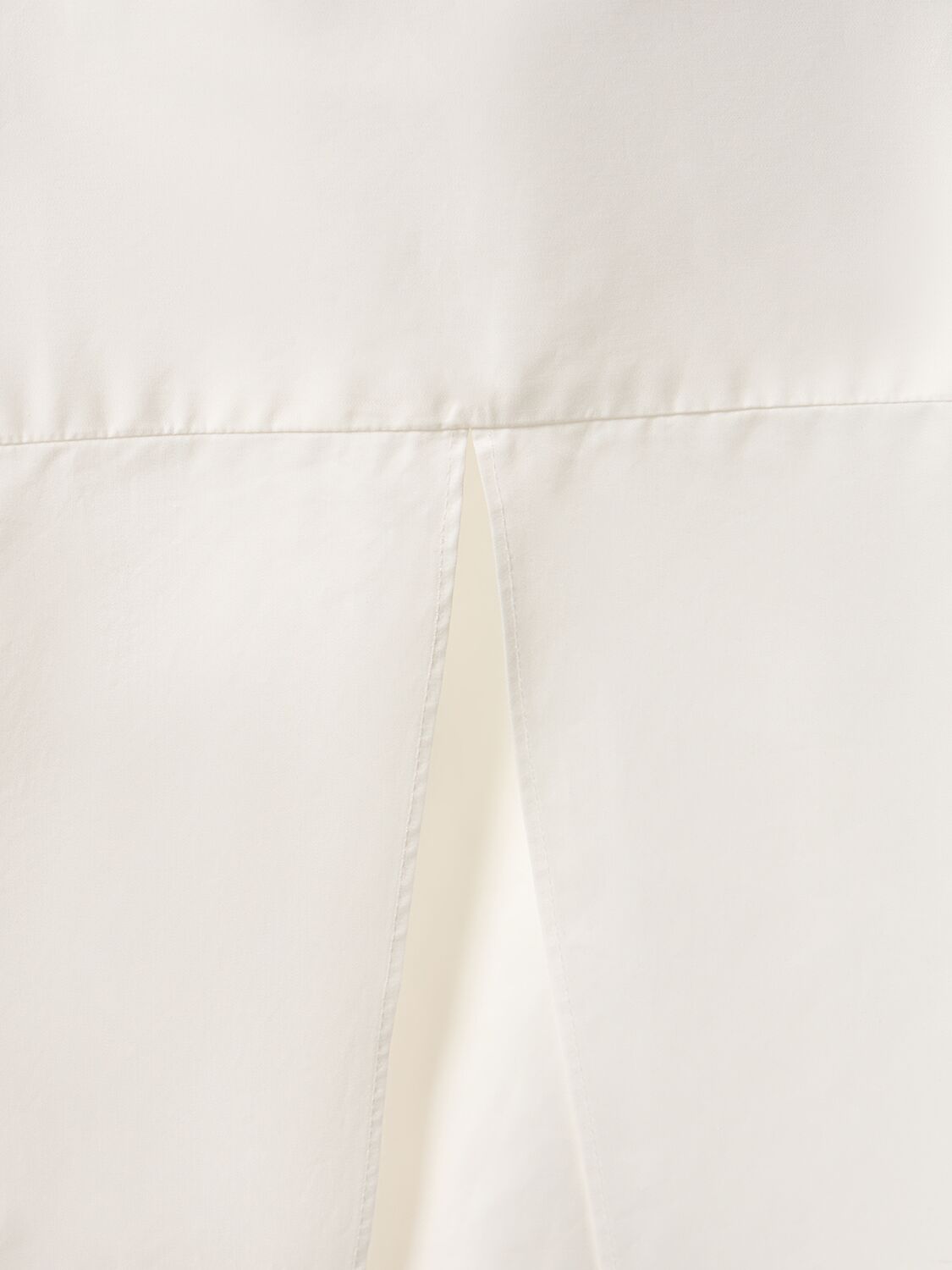 Shop St.agni Open Back Long Sleeve Cotton Shirt In 화이트