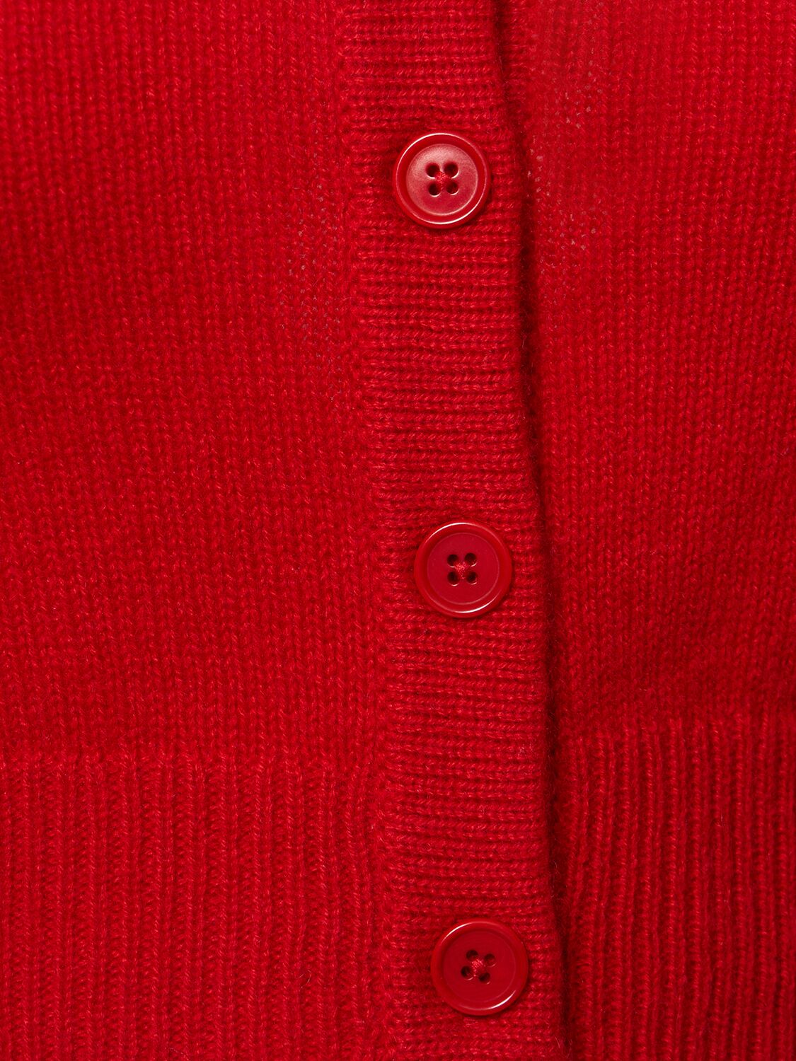 Shop Reformation Millie Cashmere Off-he-shoulder Cardigan In Red