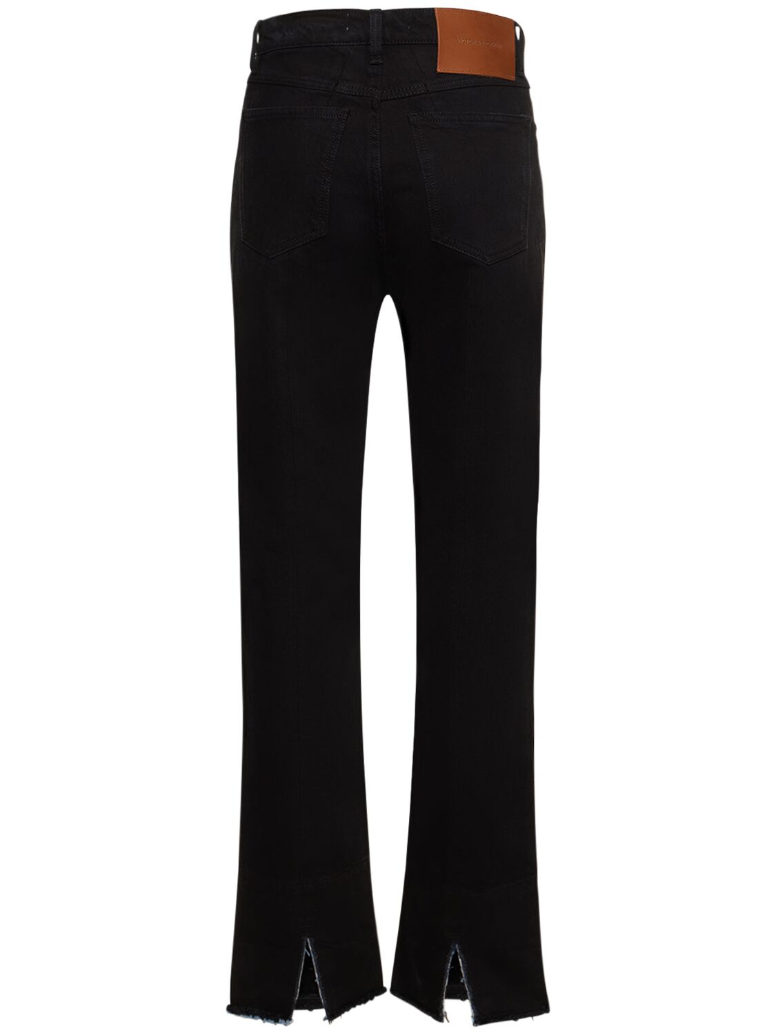 Shop Victoria Beckham High-waist Tapered Crop Jeans In Black