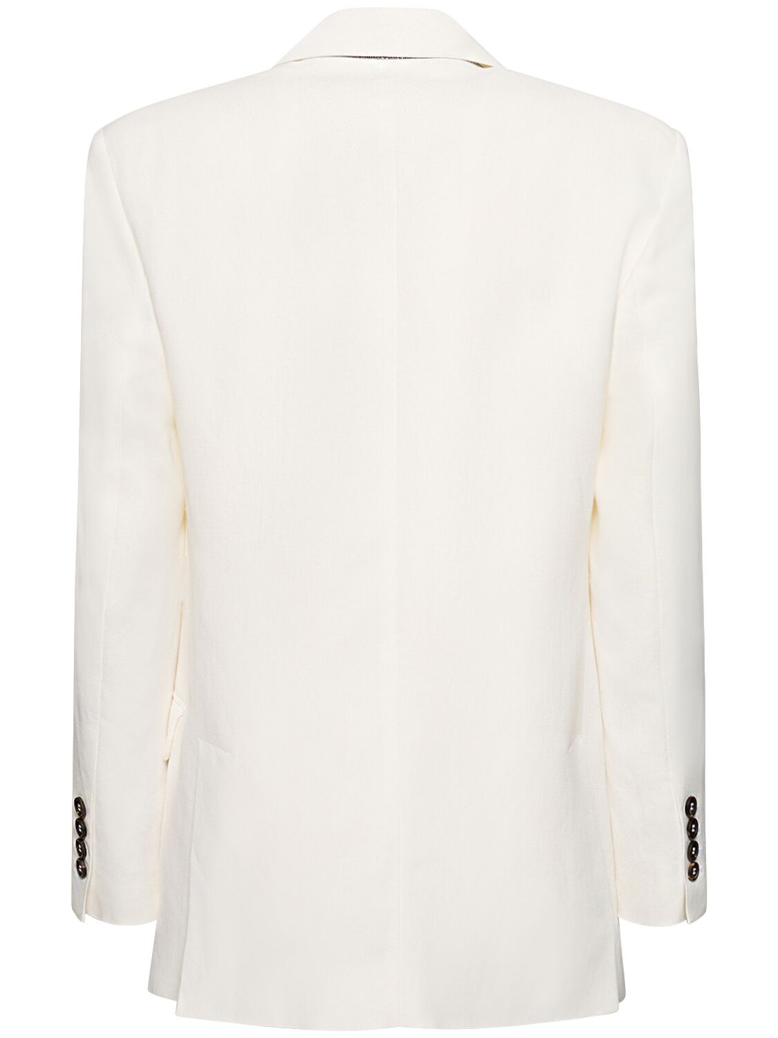 Shop Brunello Cucinelli Fluid Twill Single Breasted Jacket In White