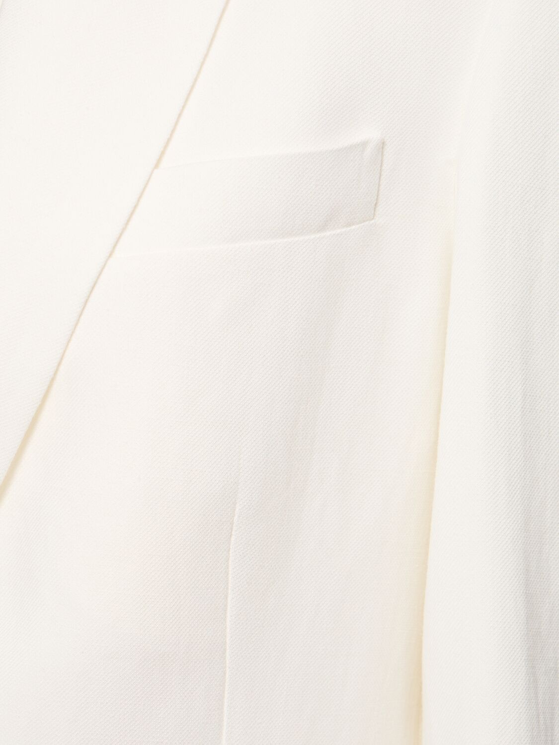 Shop Brunello Cucinelli Fluid Twill Single Breasted Jacket In White