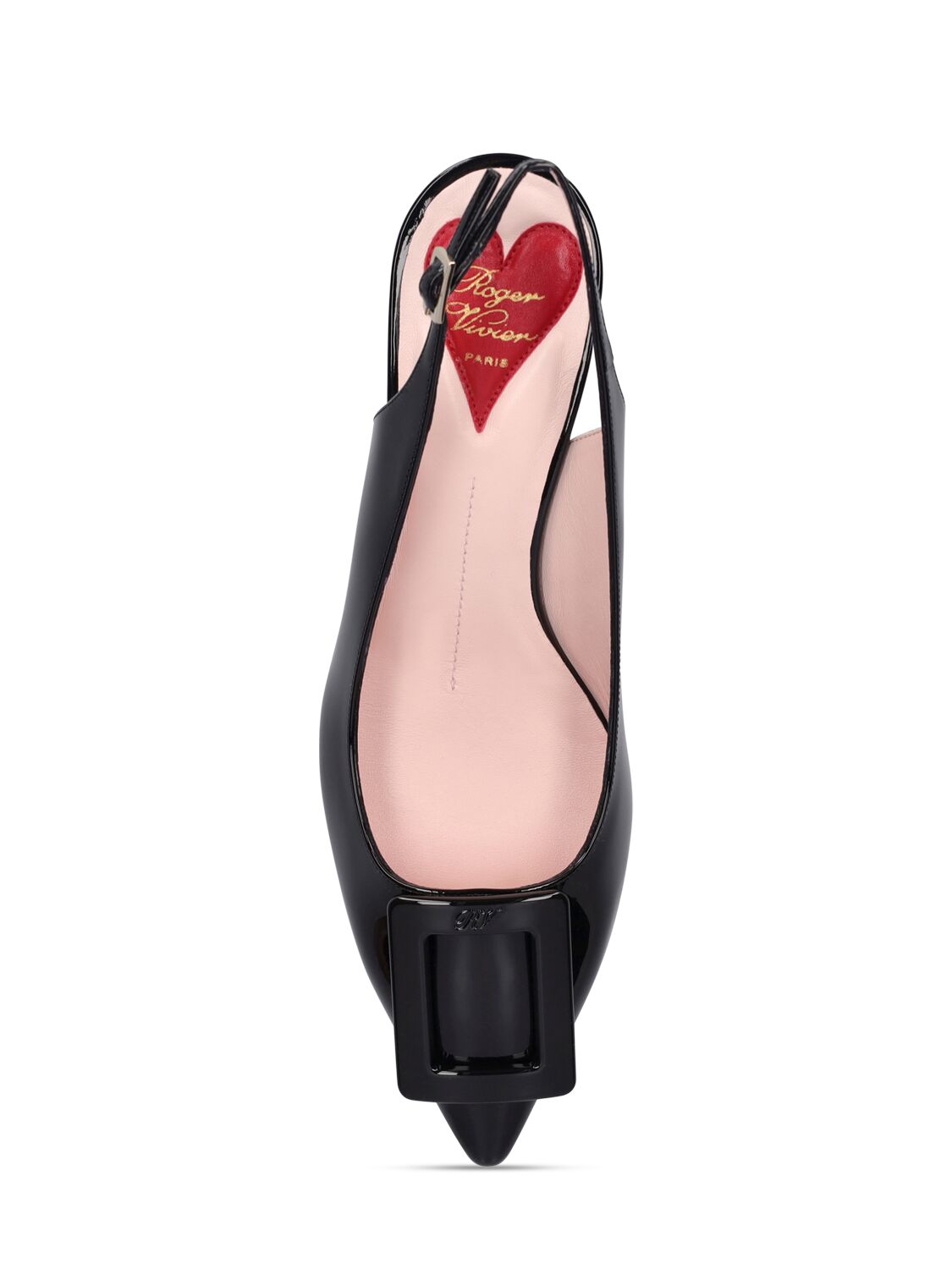 Shop Roger Vivier 55mm Virgule Patent Leather Pumps In Black