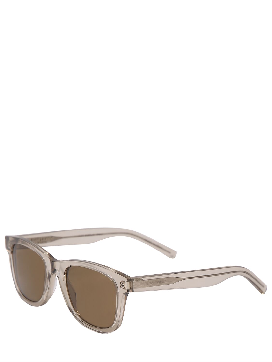 Shop Saint Laurent Sl 659 Acetate Sunglasses In Transparent