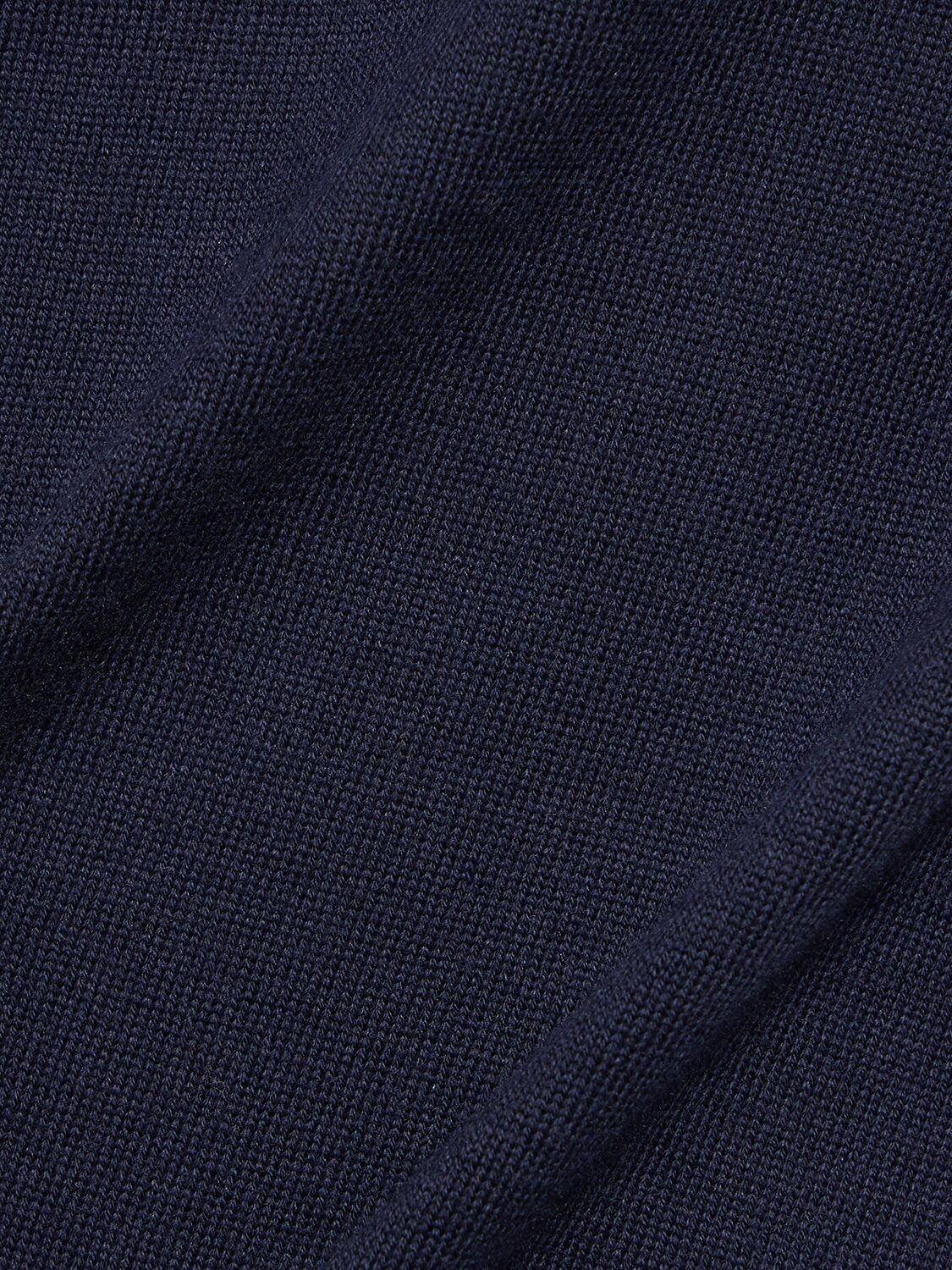 Shop Brunello Cucinelli Cotton Short Sleeve Polo In Navy