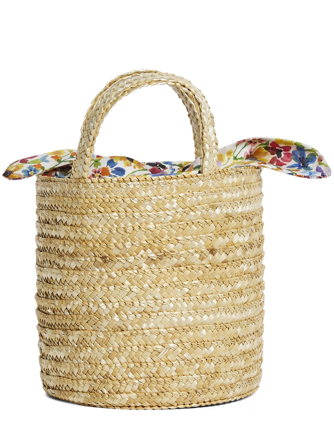 Image of Raffia & Liberty Basket Bag