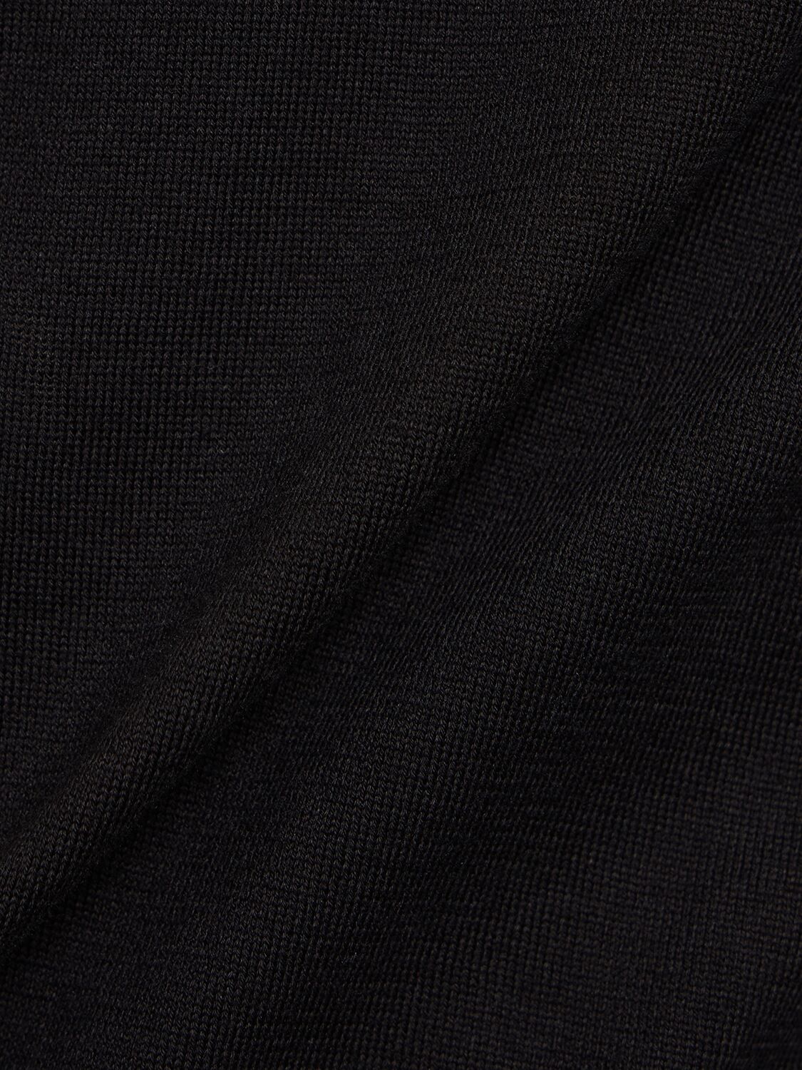 Shop Tom Ford Superfine Cotton Crewneck Sweater In Black