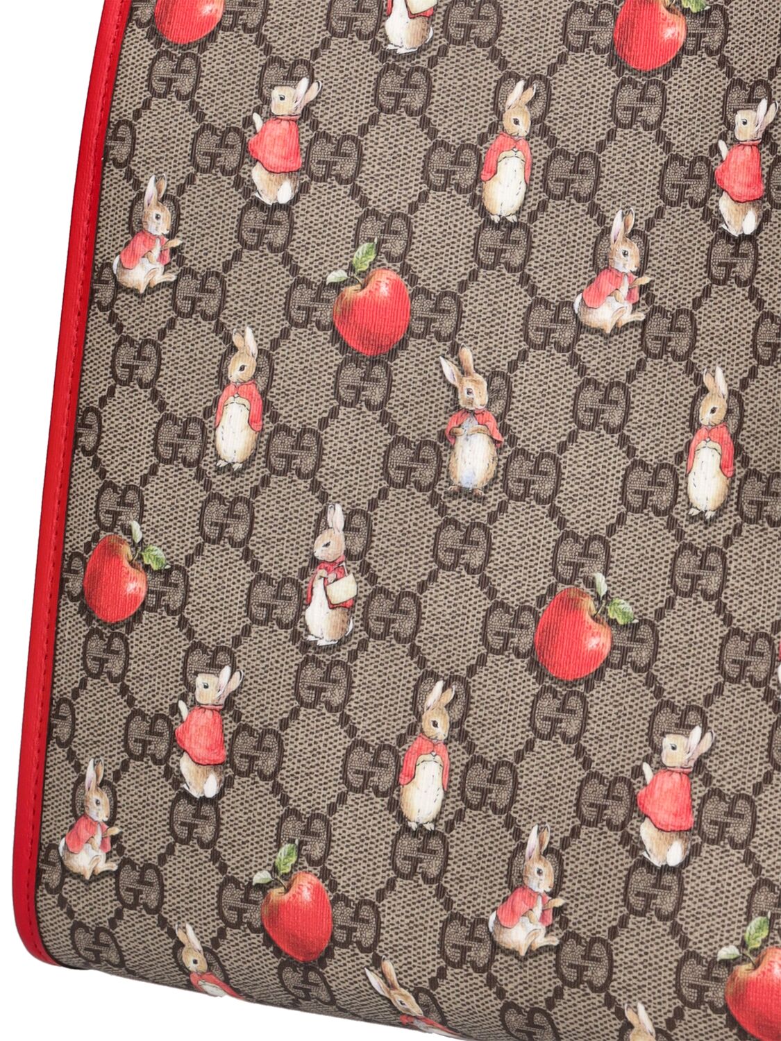 Shop Gucci Peter Rabbit Gg Supreme Tote Bag In Ebony,multi