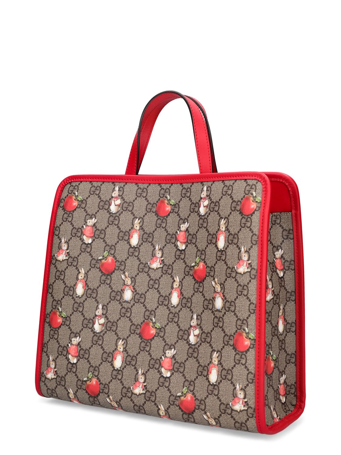 Shop Gucci Peter Rabbit Gg Supreme Tote Bag In Ebony,multi