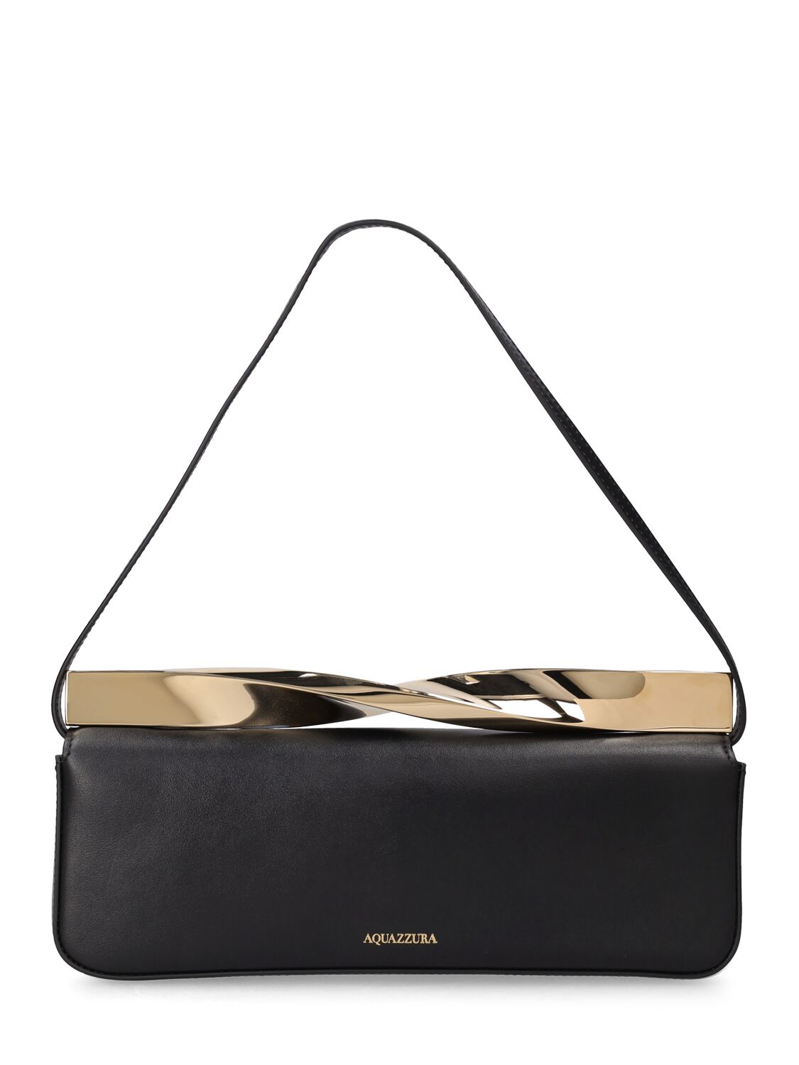 Image of E/w Twist Leather Shoulder Bag