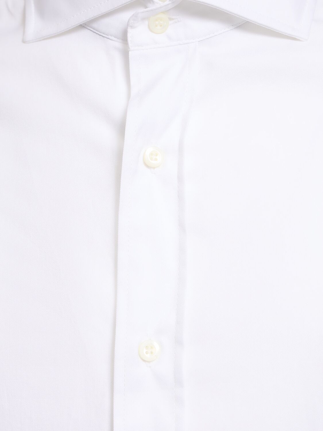 Shop Brunello Cucinelli Cotton Poplin Shirt In White