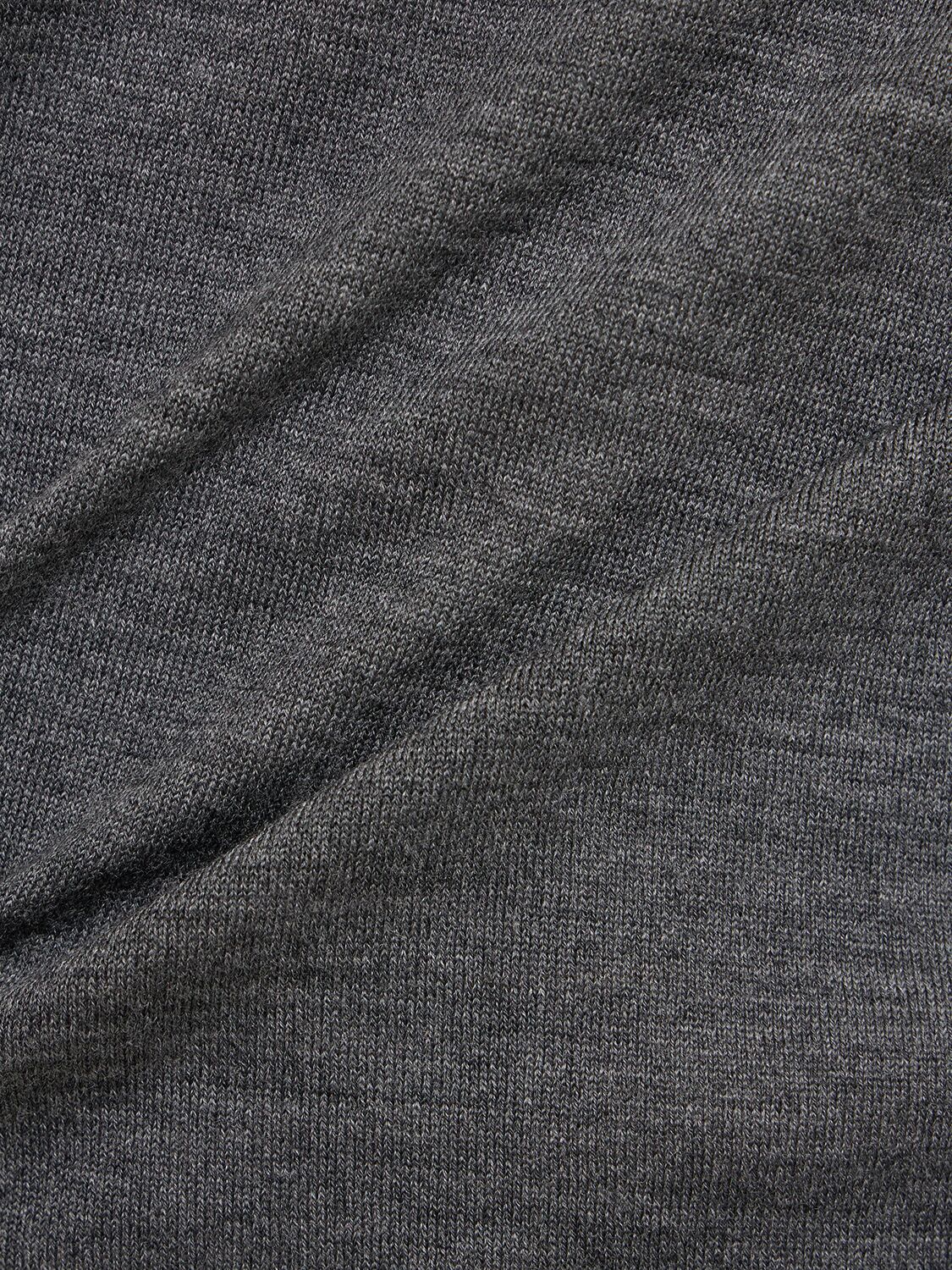 Shop Tom Ford Fine Gauge Wool Knit Crewneck Sweater In Light Charcoal