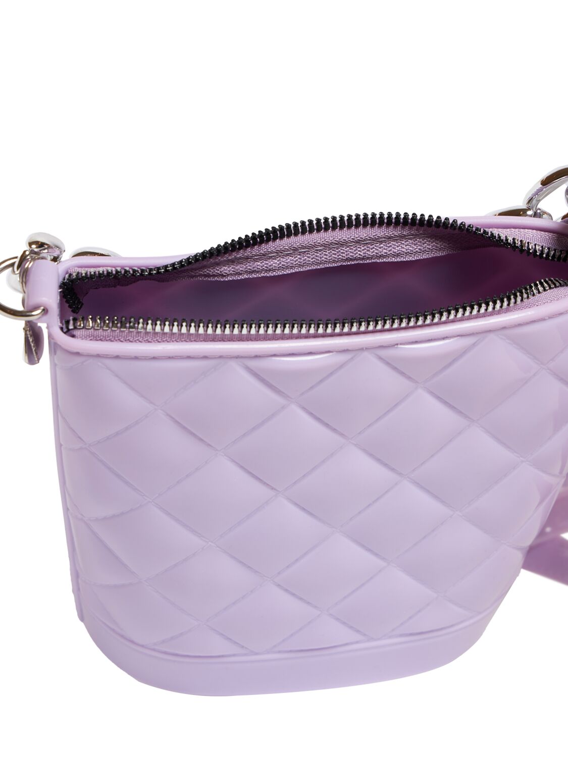 Shop Monnalisa Pvc Shoulder Bag In Light Purple