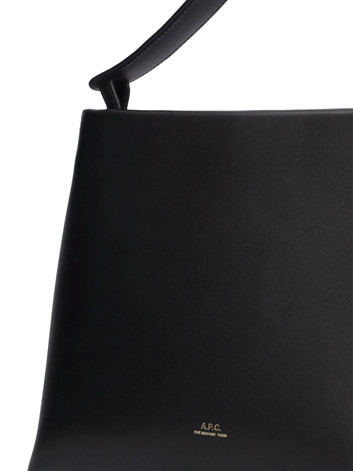 Shop Apc Ashley Leather Shoulder Bag In Black