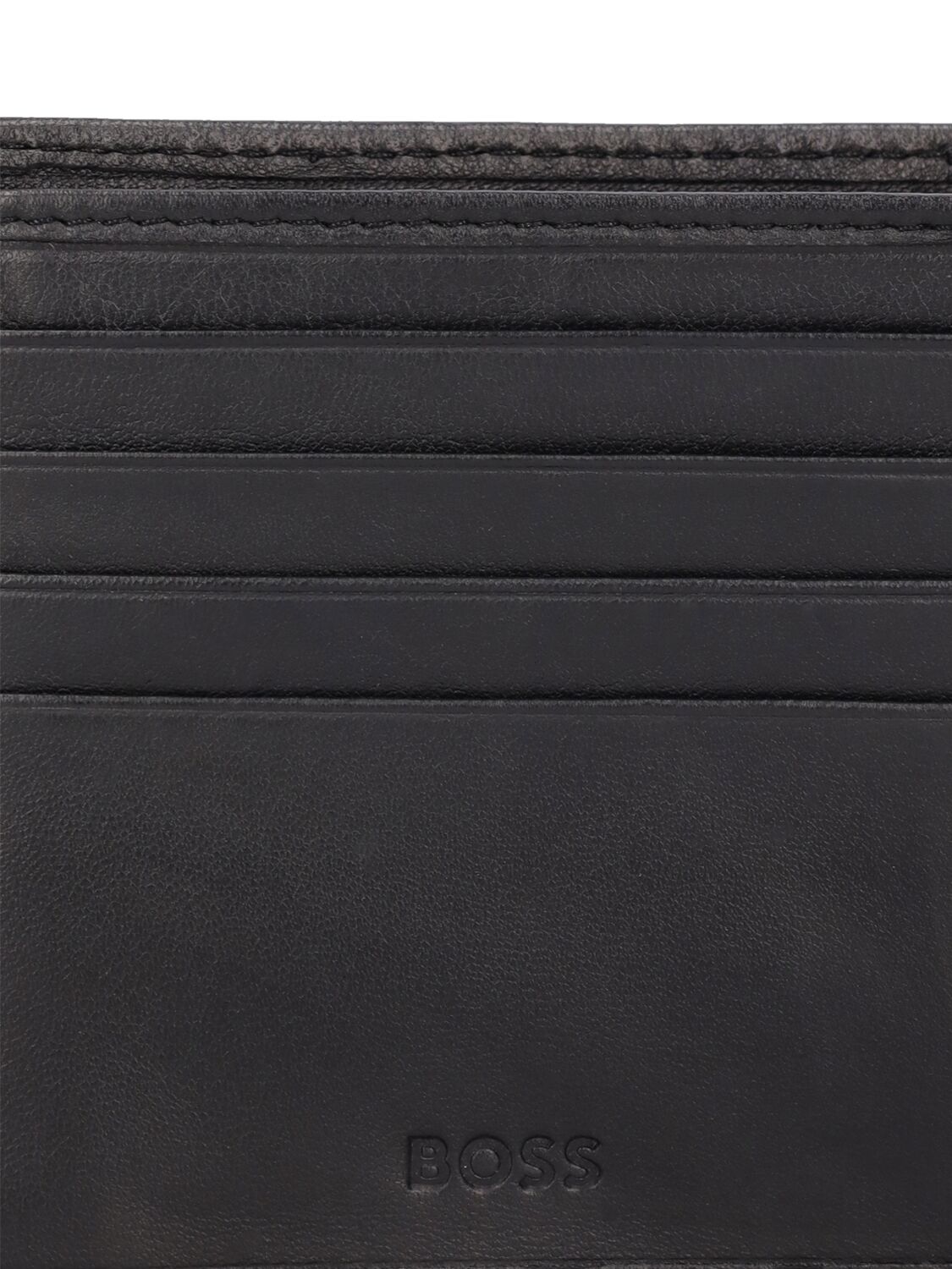 Shop Hugo Boss Randy Leather Wallet In Black