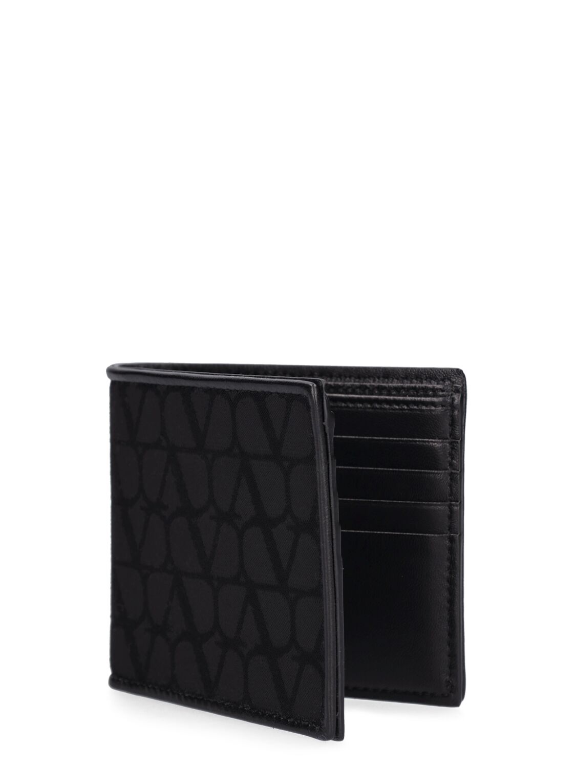 Shop Valentino Toile Iconographe Bifold Wallet In Black