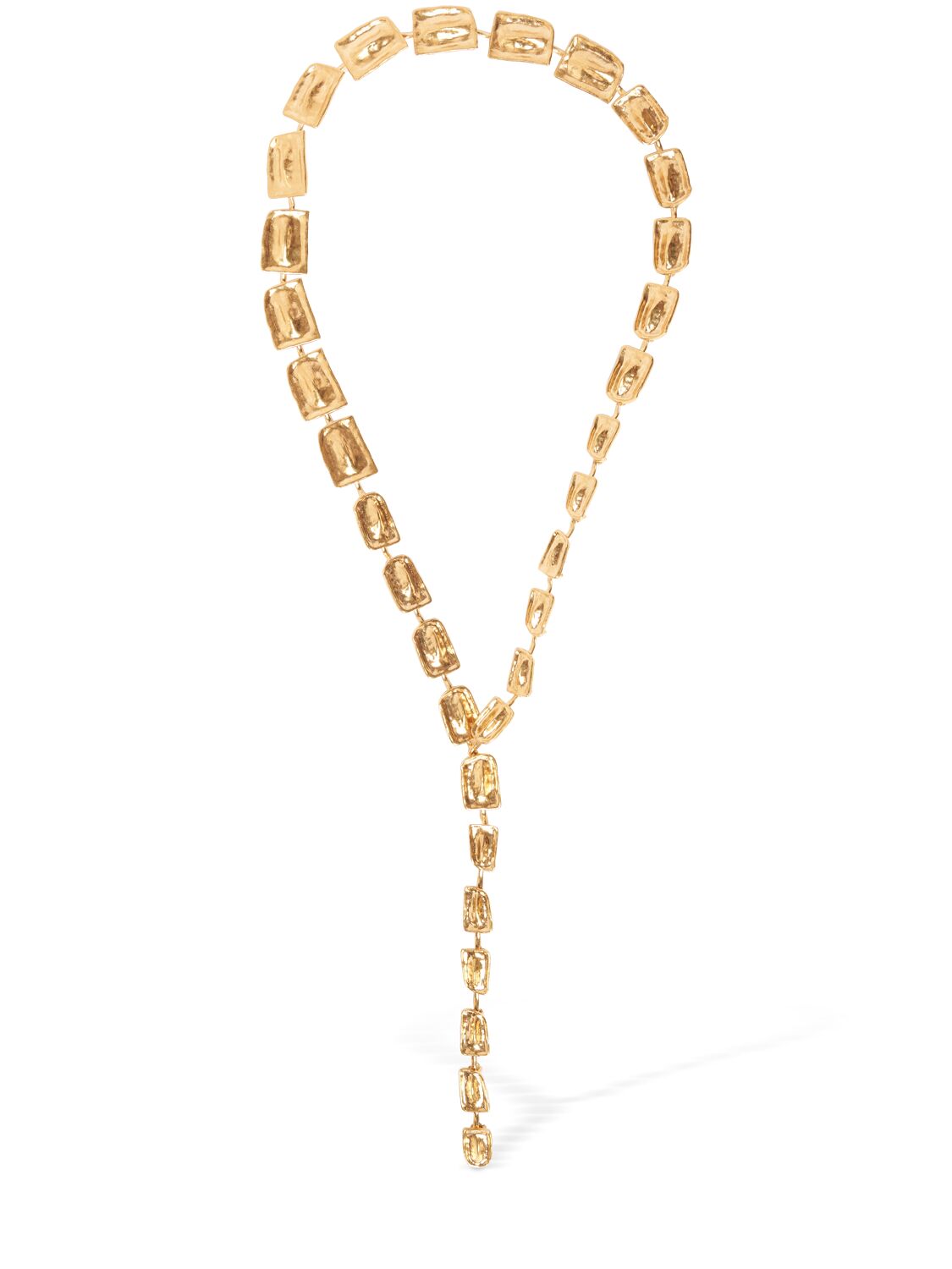 Tom Ford Lariat Long Necklace In Antique Gold