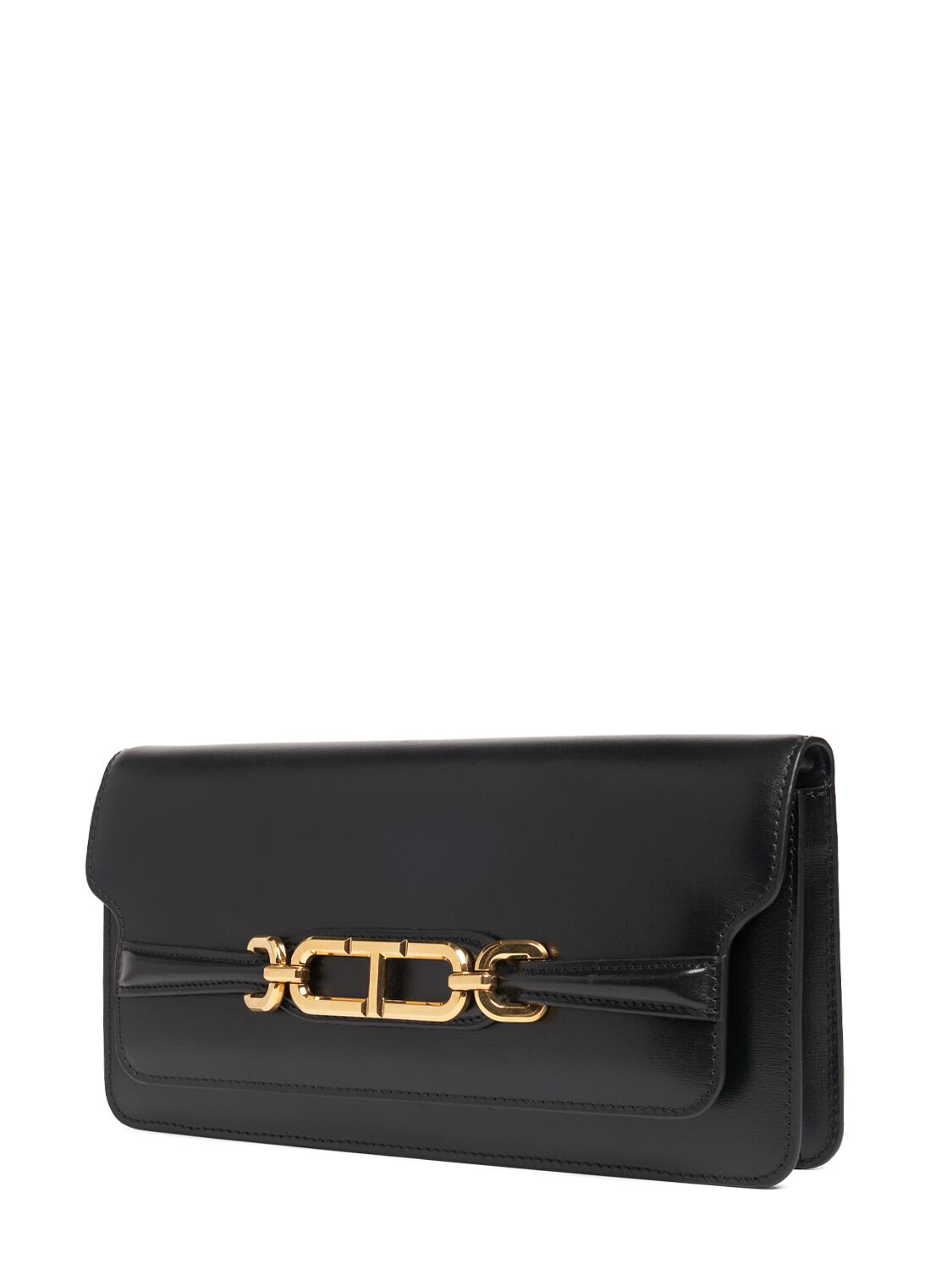 Shop Tom Ford Tara Palmellato Leather Shoulder Bag In Black