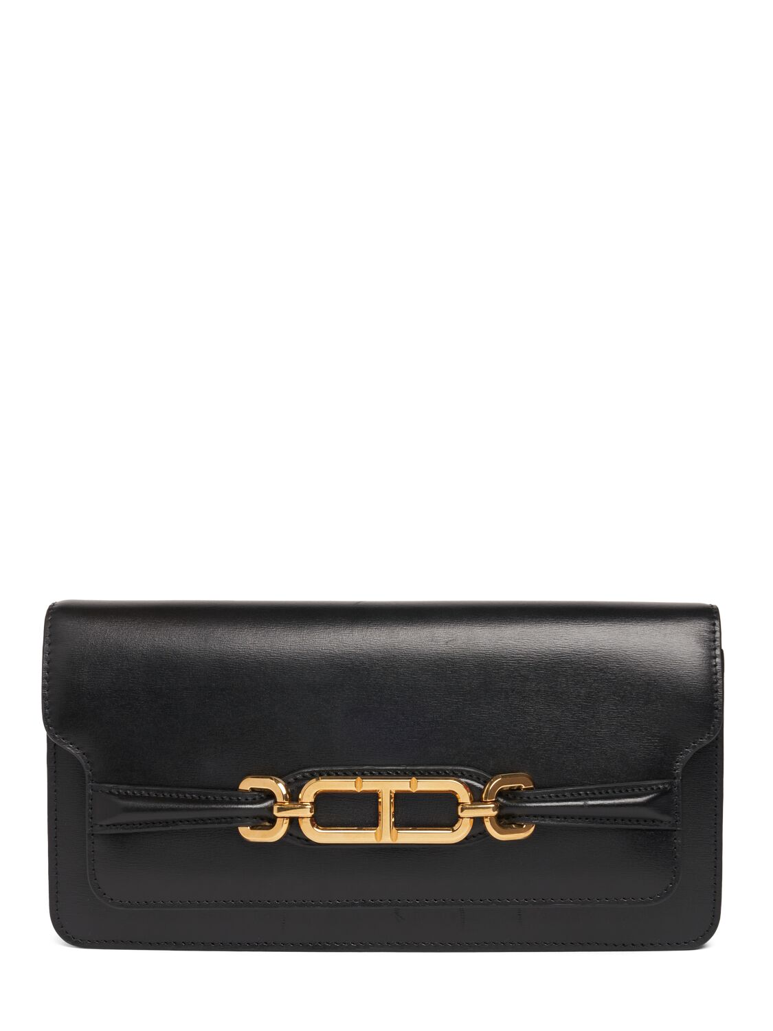 Shop Tom Ford Tara Palmellato Leather Shoulder Bag In Black