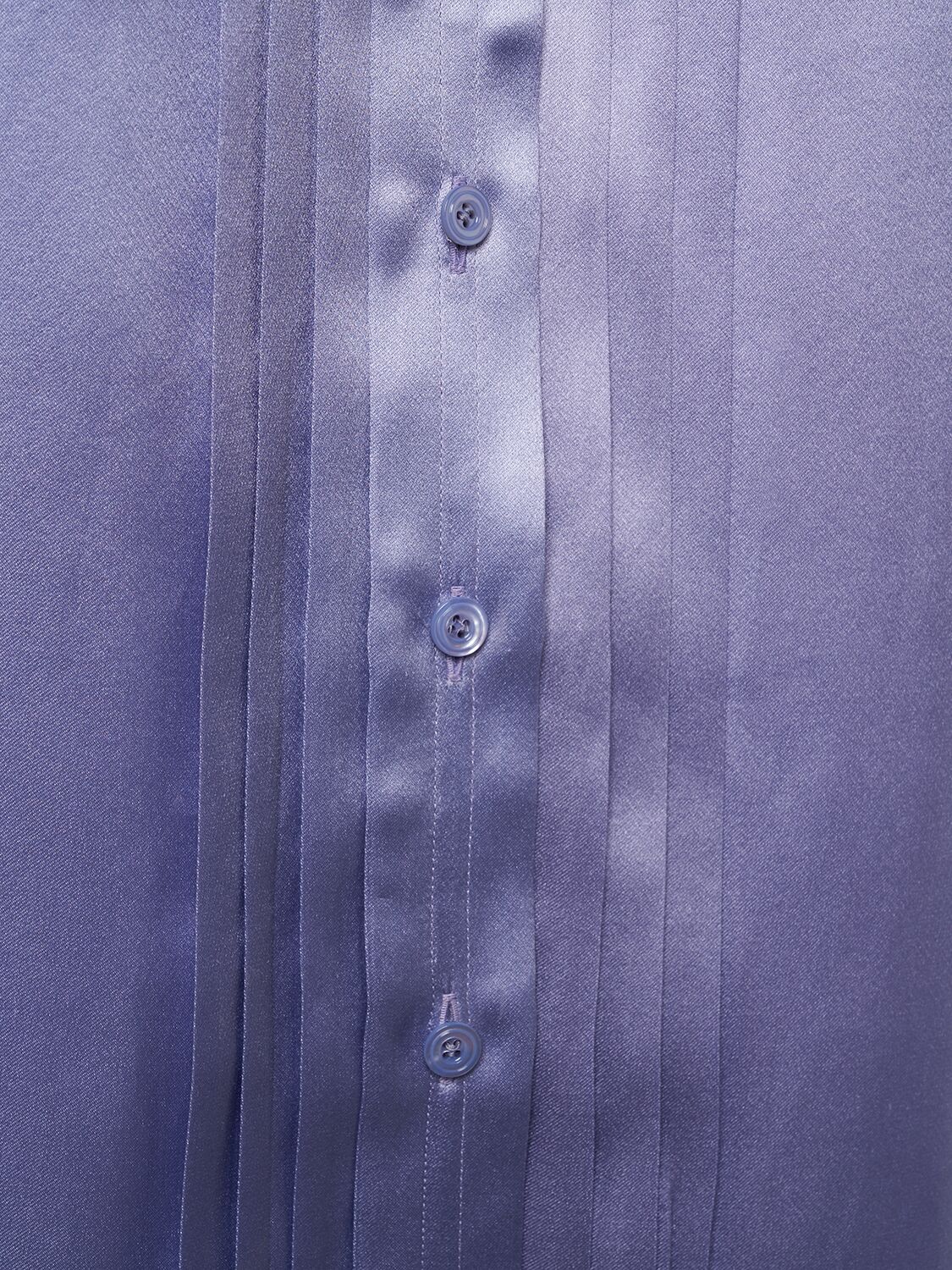 Shop Tom Ford Fluid Charmeuse Silk Shirt In Purple