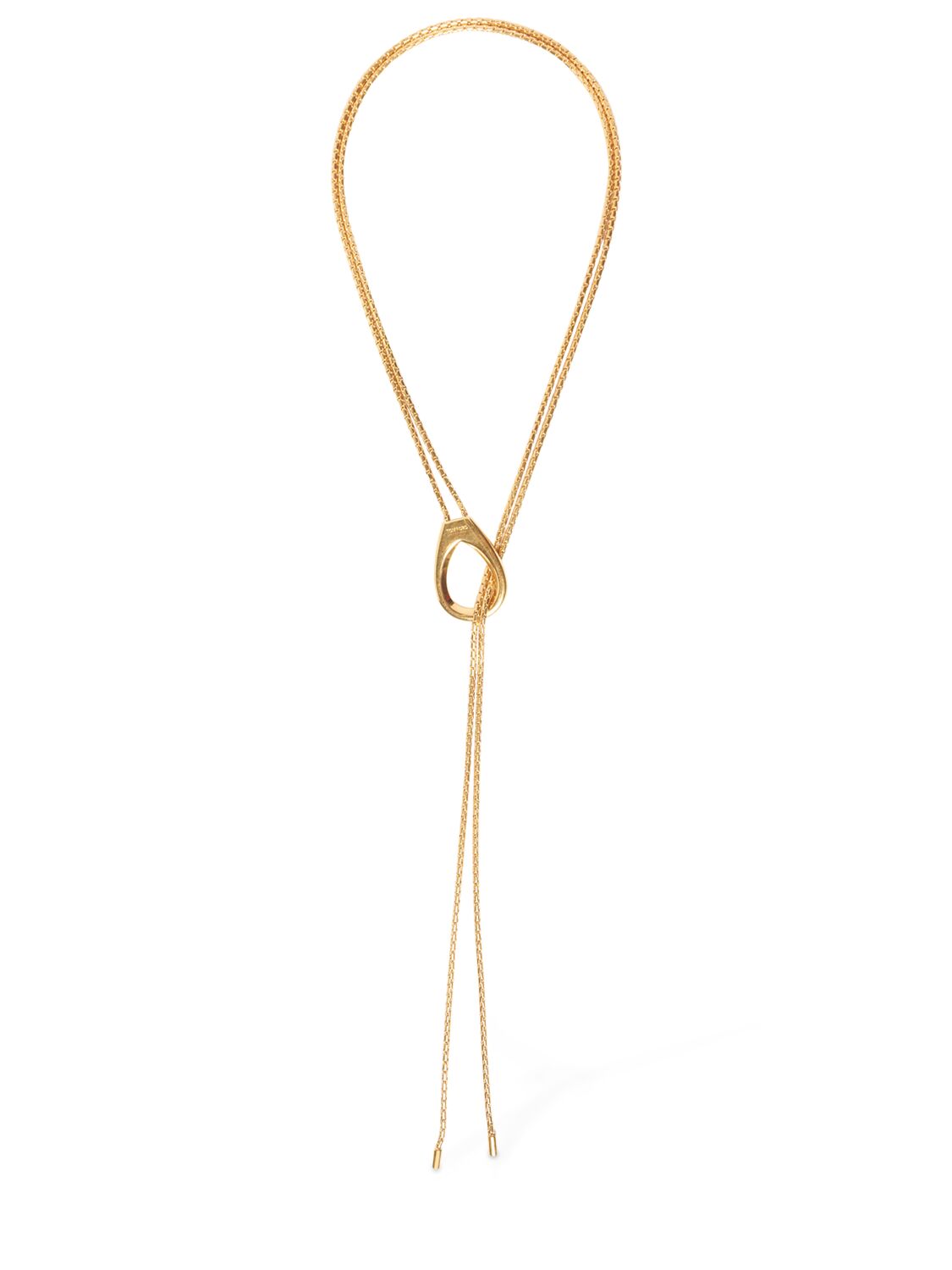 Tom Ford Lariat Long Necklace In Antique Gold