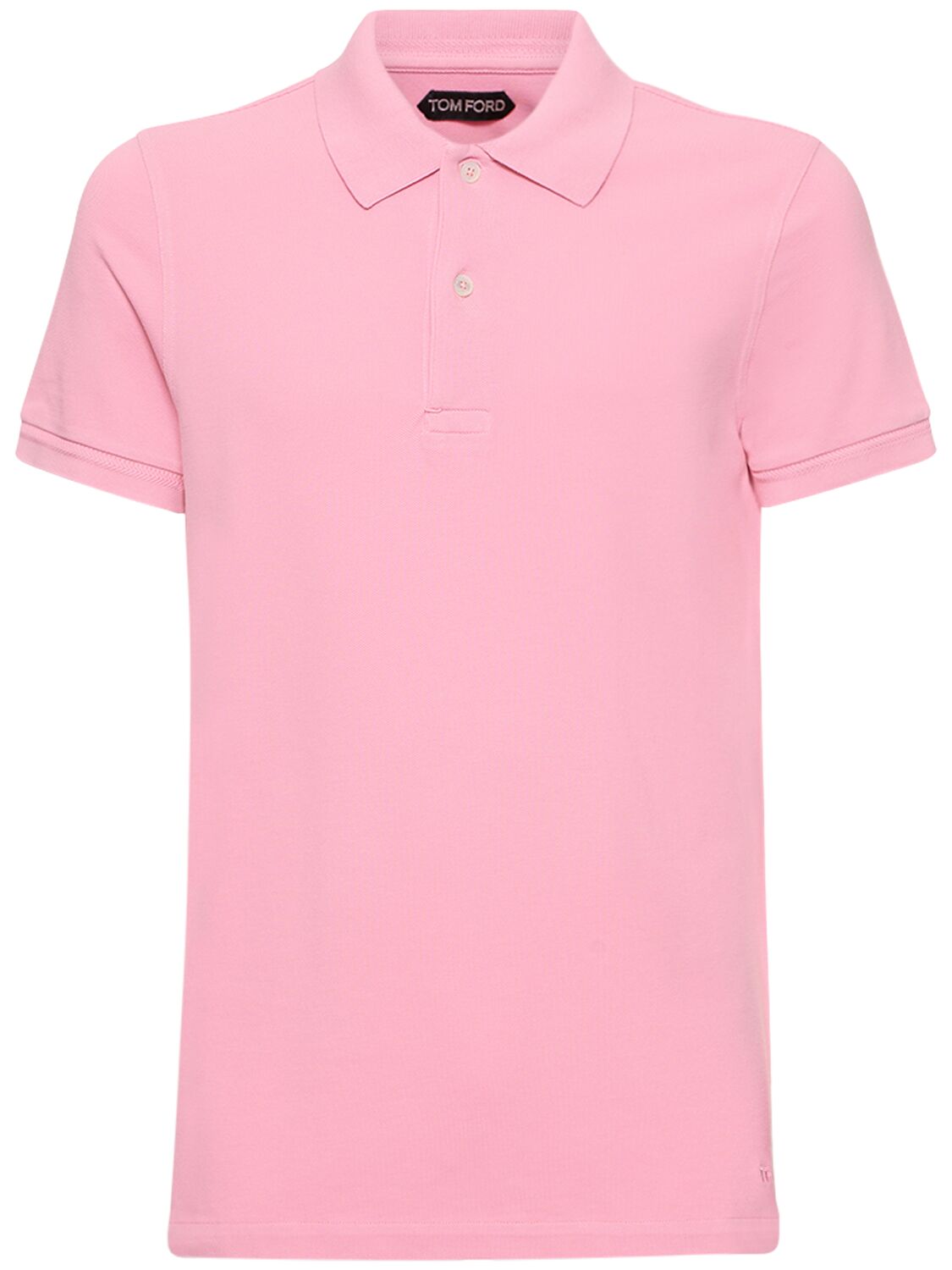 Shop Tom Ford Tennis S/s Piquet Polo In 핑크