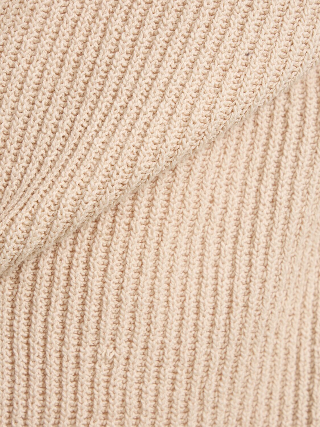 Shop Brunello Cucinelli Cotton Knit Crewneck Sweater In Corda