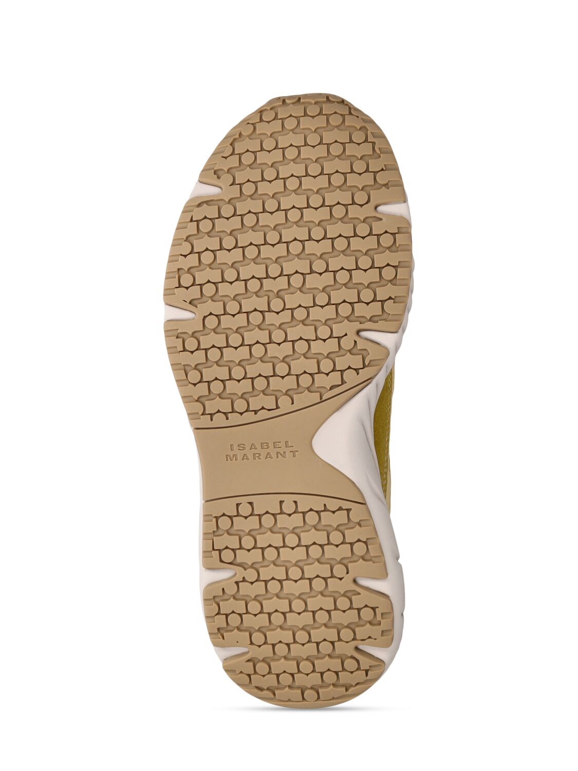 Shop Isabel Marant Ewie Leather & Mesh Sneakers In Yellow