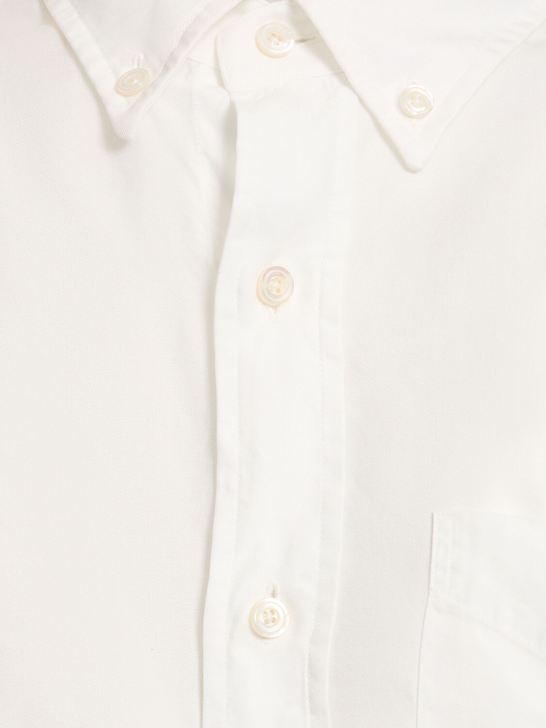 Shop Tom Ford Slim Fit Lyocell Shirt In White