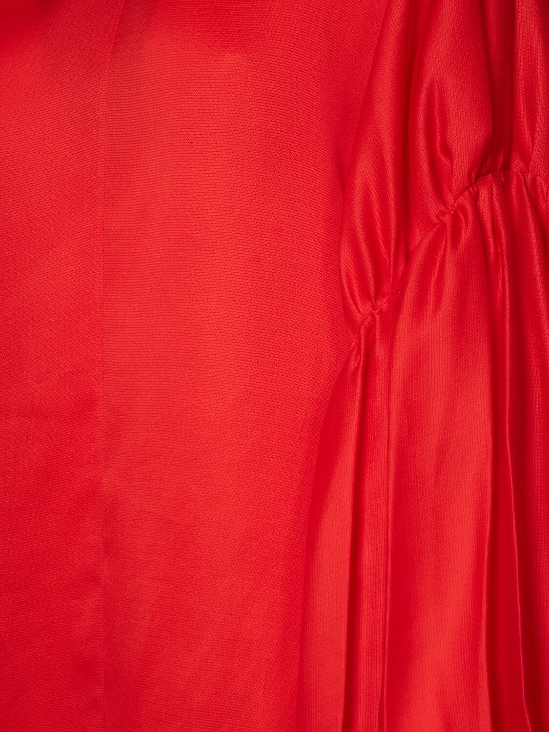 Shop Khaite Quico Silk Shirt In Red