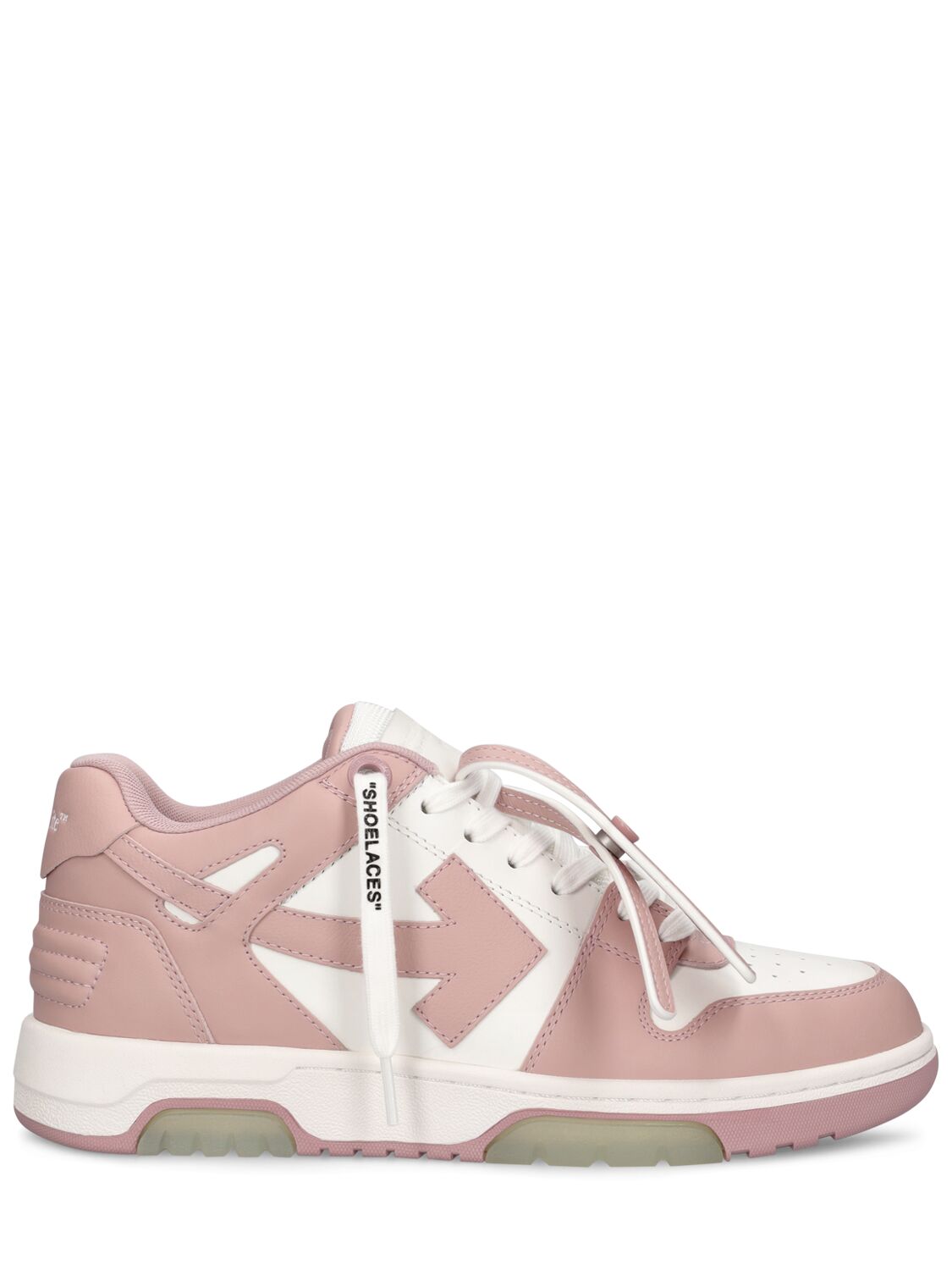 Off-white 30mm Out Of Office Leather Sneakers In White,pink