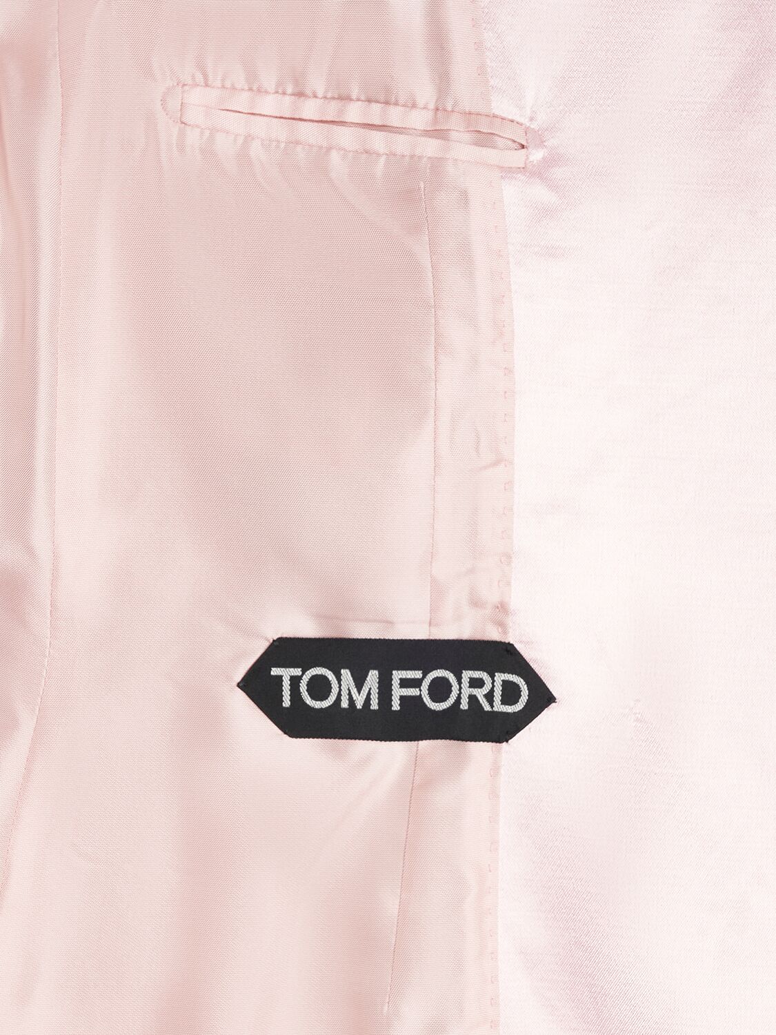 Shop Tom Ford Cotton Blend Duchesse Blazer In Light Pink
