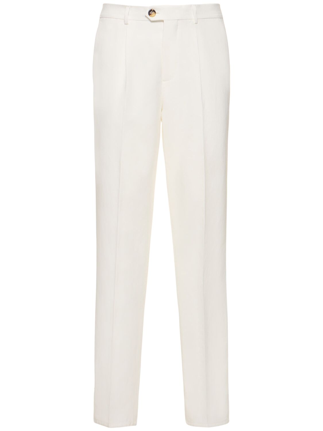 Image of Linen Pleated Pants