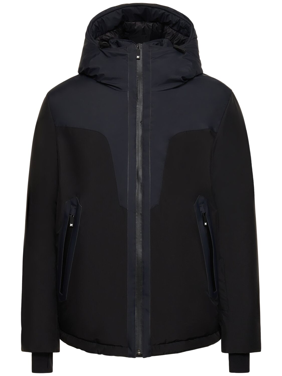 Shop Palm Angels Ski Club Padded Tech Jacket In Black
