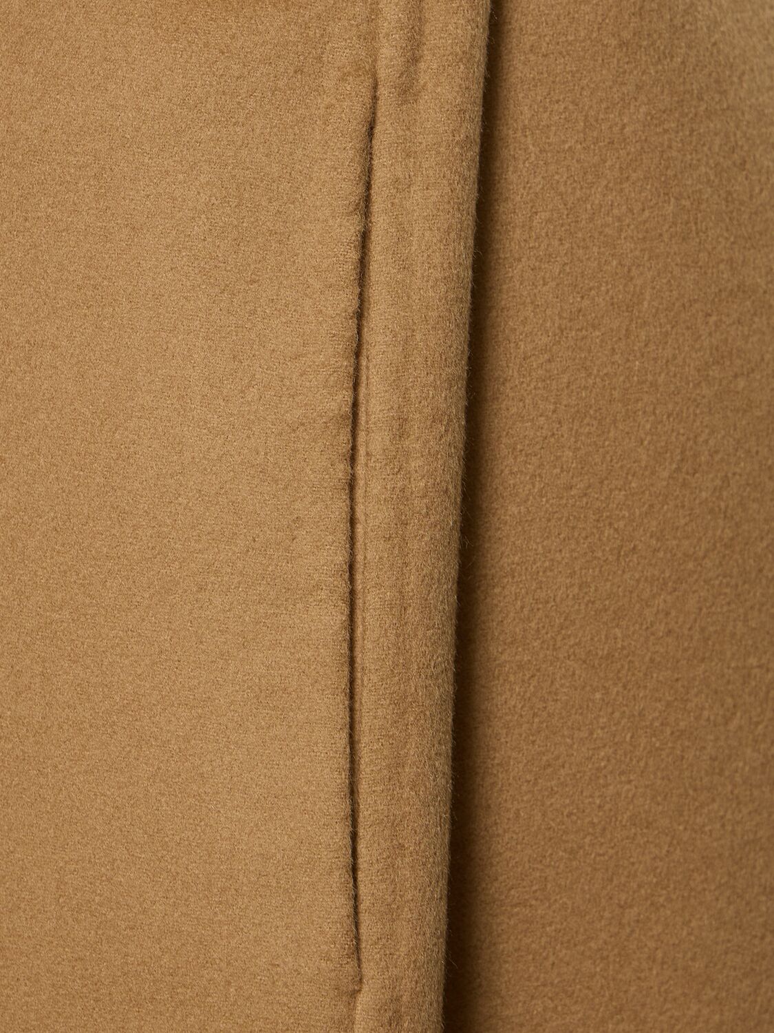 Shop Valentino Wool Compact Belted Long Coat In Kamelhaarfarben
