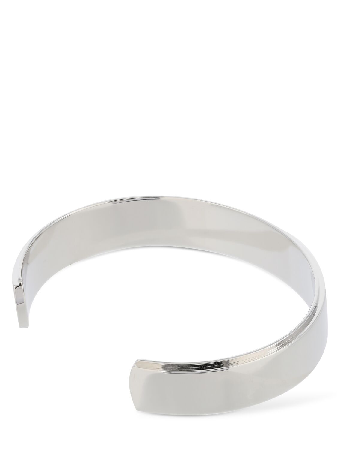 Shop Valentino V Logo Signature Cuff Bracelet In 银色,黑色
