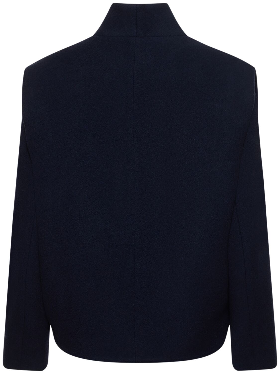 Shop Isabel Marant Drogo Buttoned Wool Blend Jacket In Blue