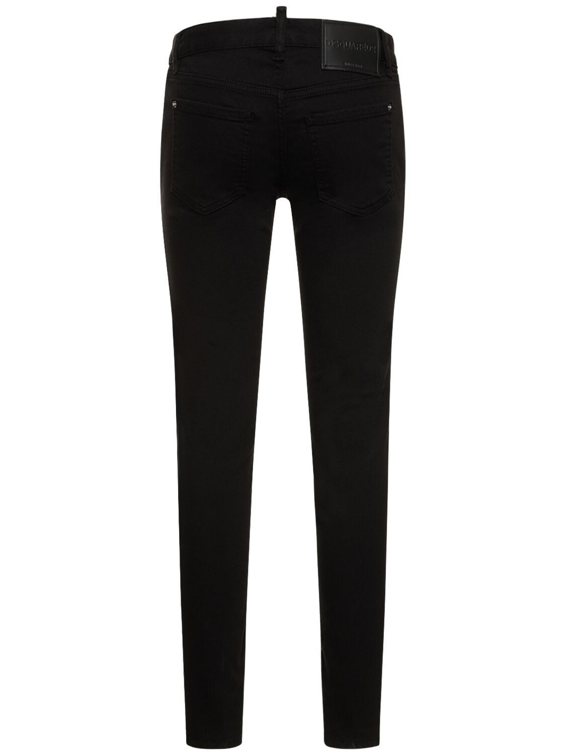 Shop Dsquared2 Twiggy Low Rise Denim Skinny Jeans In Black