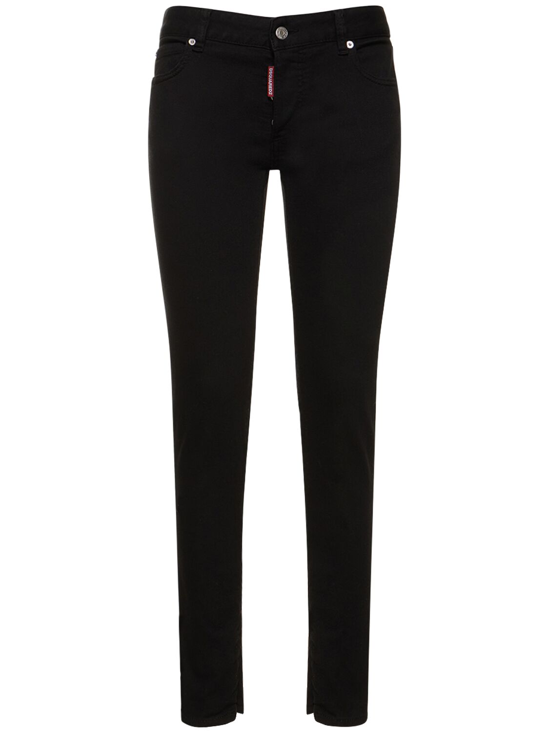 Dsquared2 Low-rise Skinny Jeans In Black