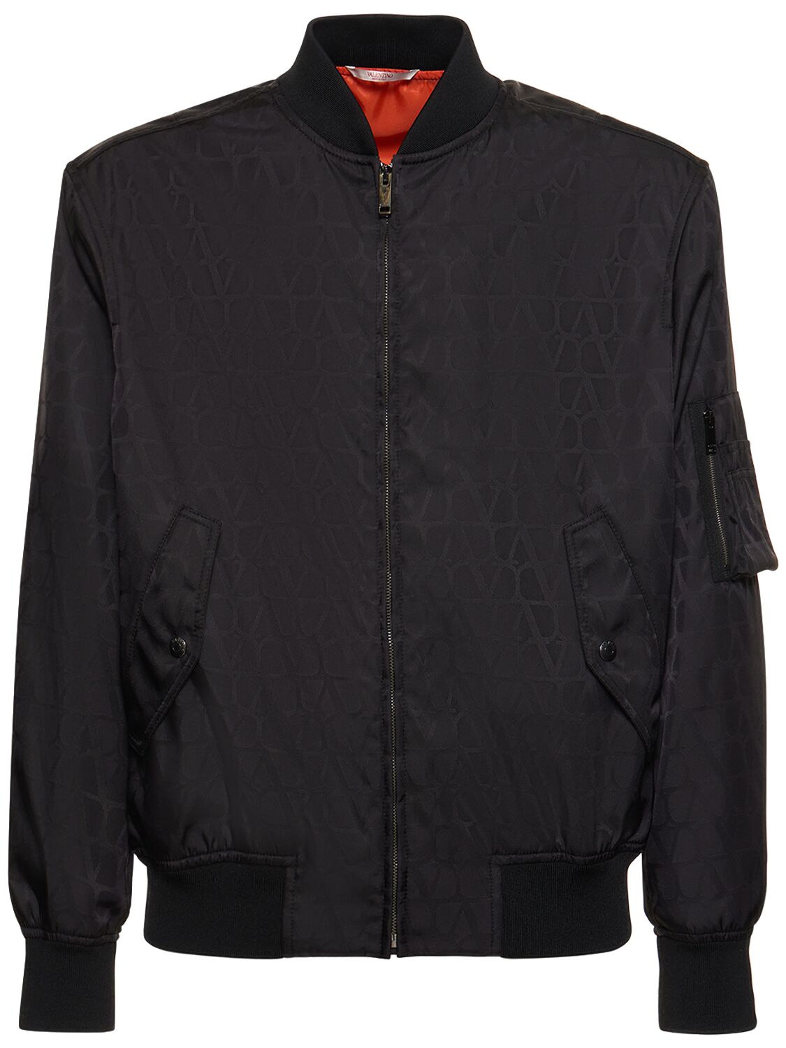 Shop Valentino Toile Iconographe Nylon Jacket In Black,grey