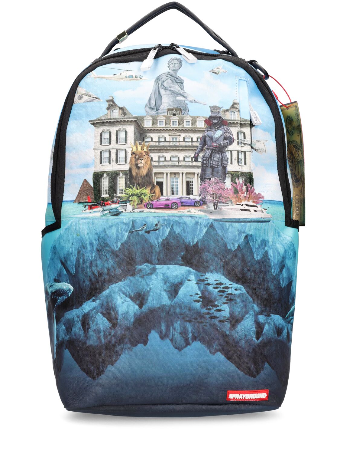 Image of Printed Canvas Backpack