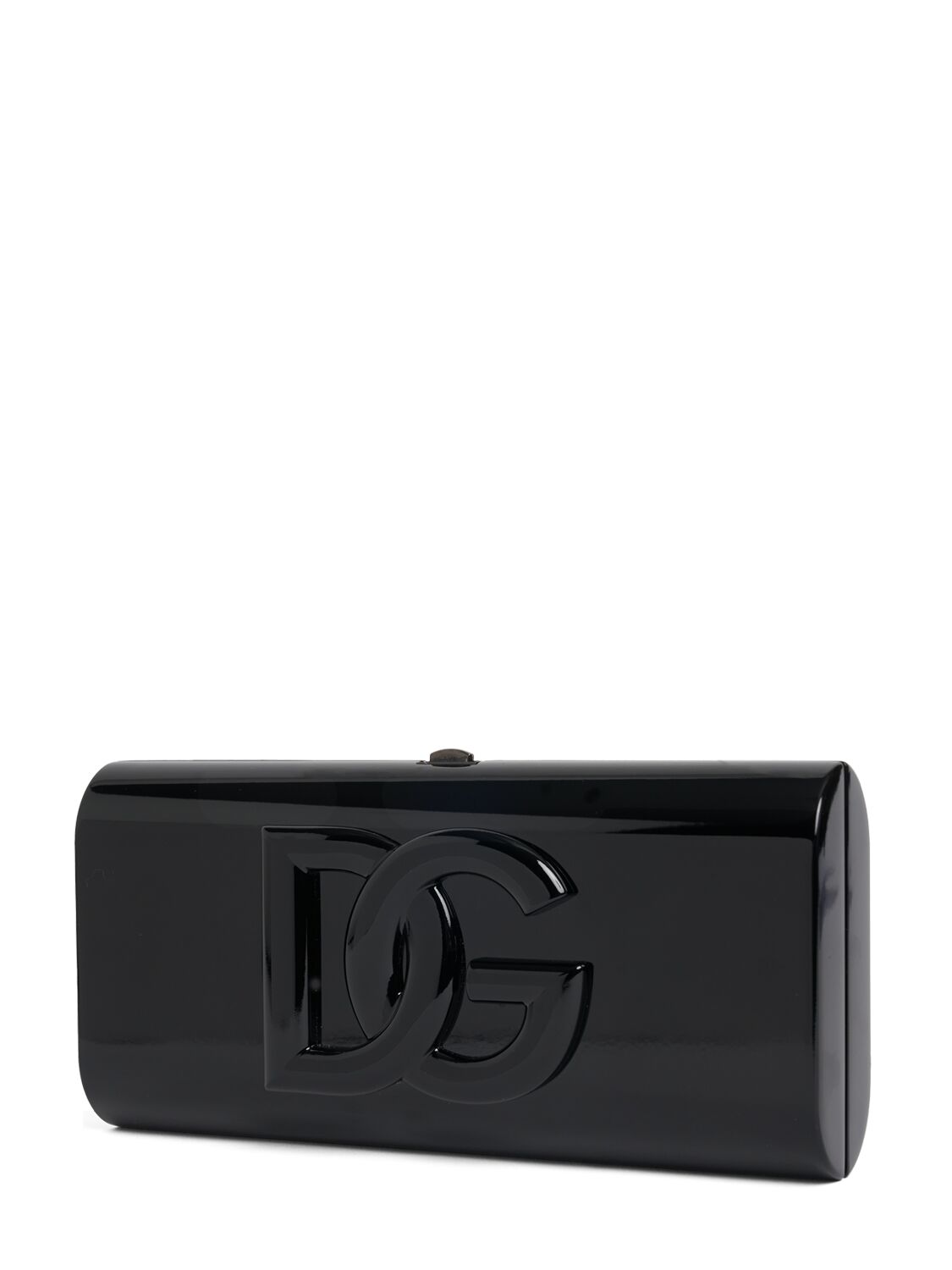 Shop Dolce & Gabbana Rigid Box Clutch In Black