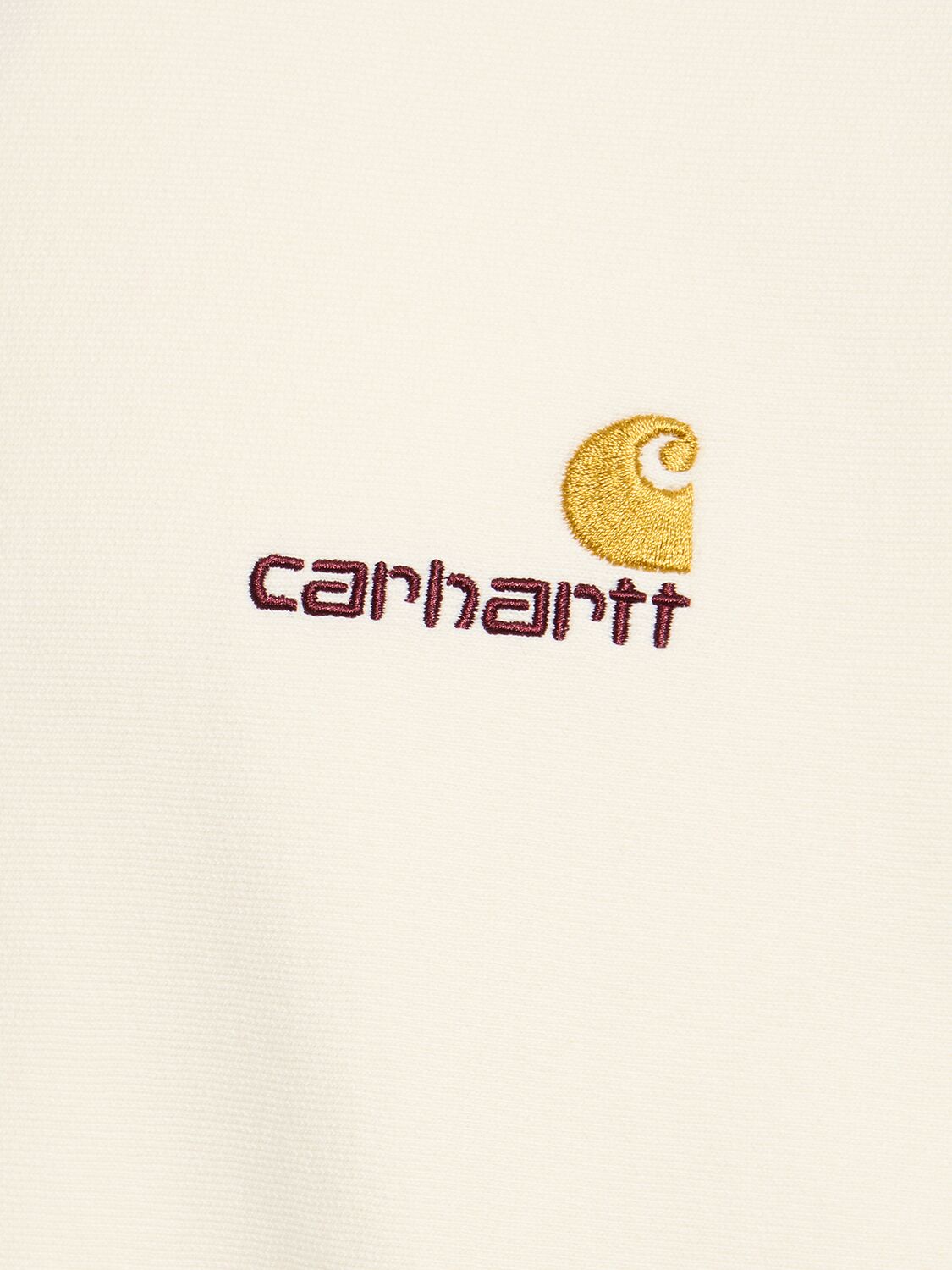 Shop Carhartt American Script Crewneck Sweatshirt In Wax