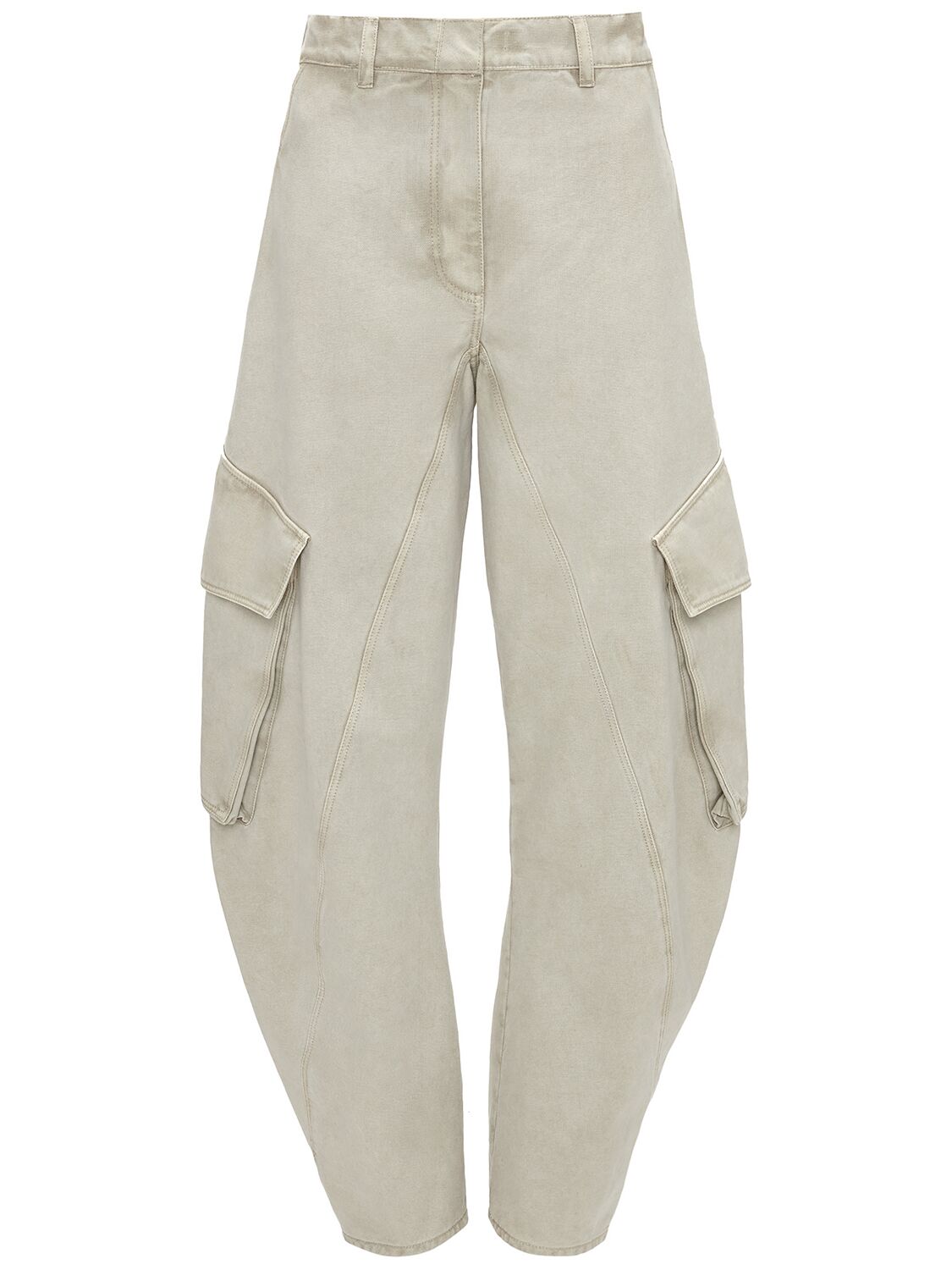 Shop Jw Anderson Twisted Cargo Pants In White