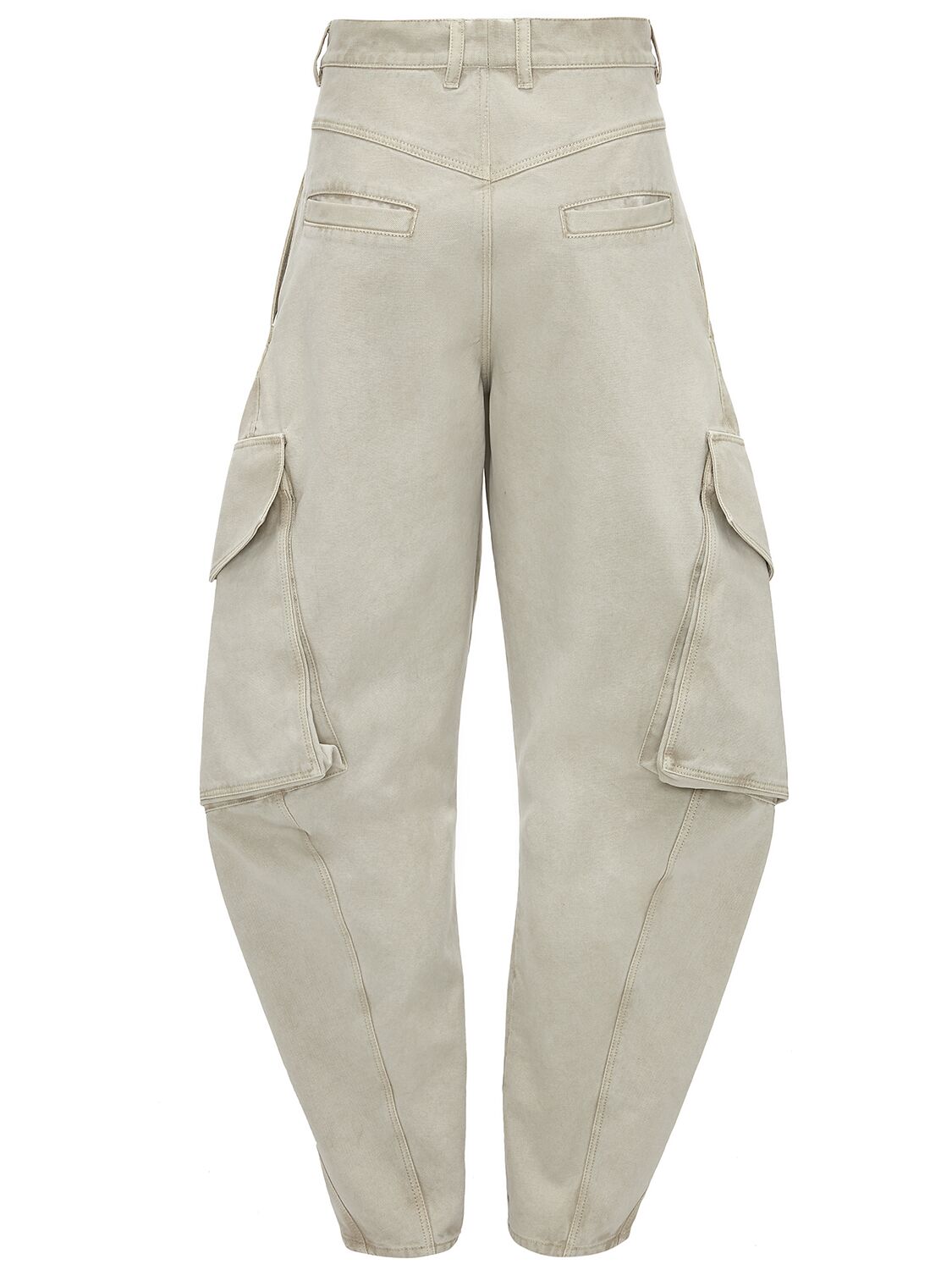 Shop Jw Anderson Twisted Cargo Pants In White