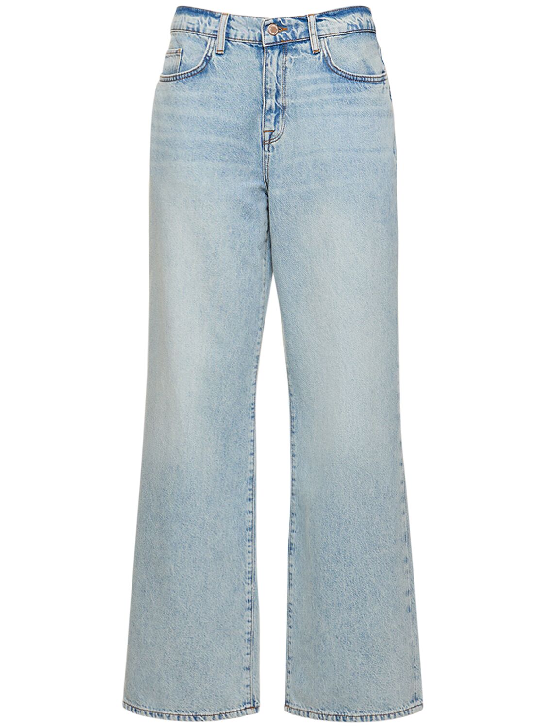 Image of Ms. Miley Mid-rise Baggy Cotton Jeans